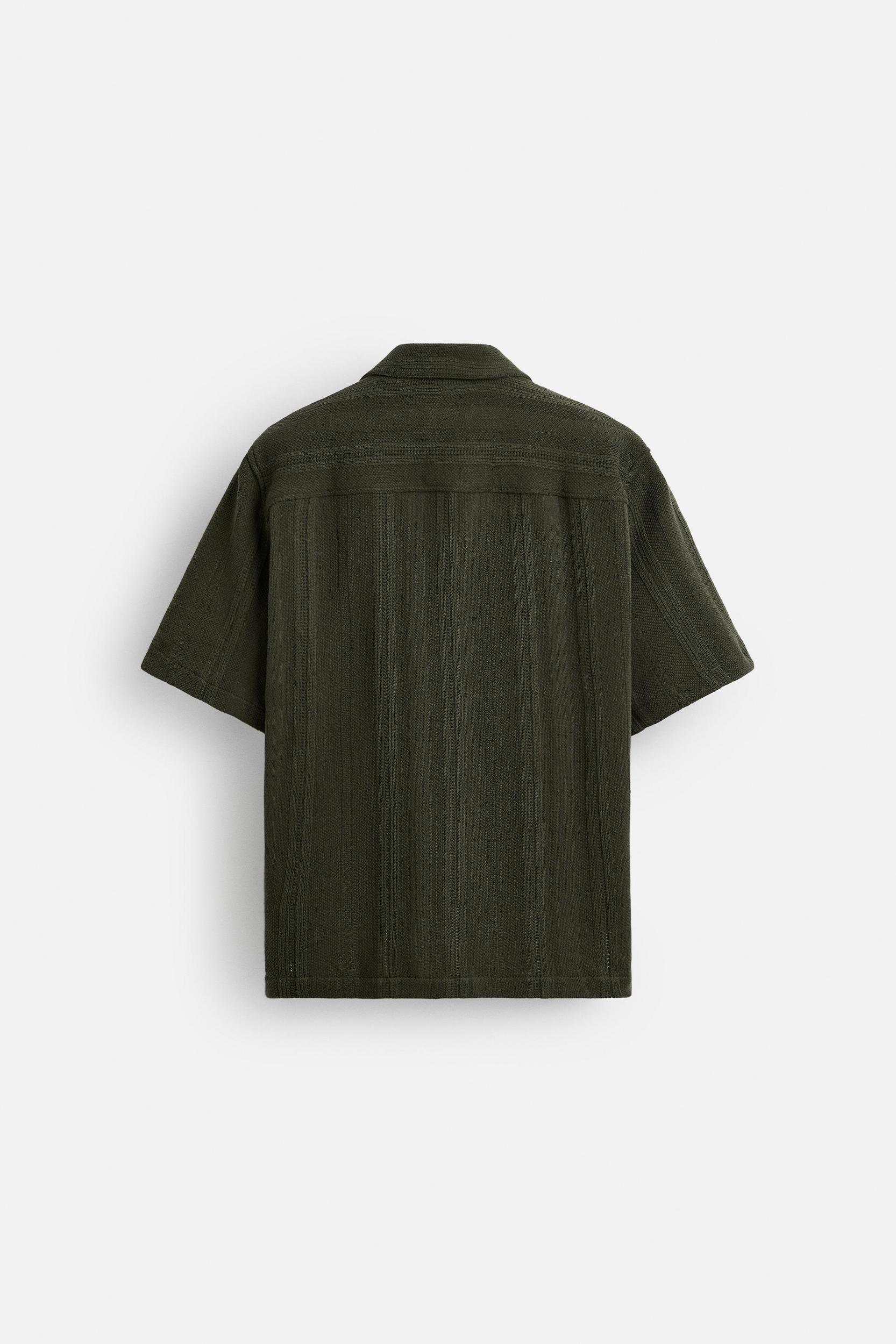 TEXTURED STRIPED SHIRT Product Image
