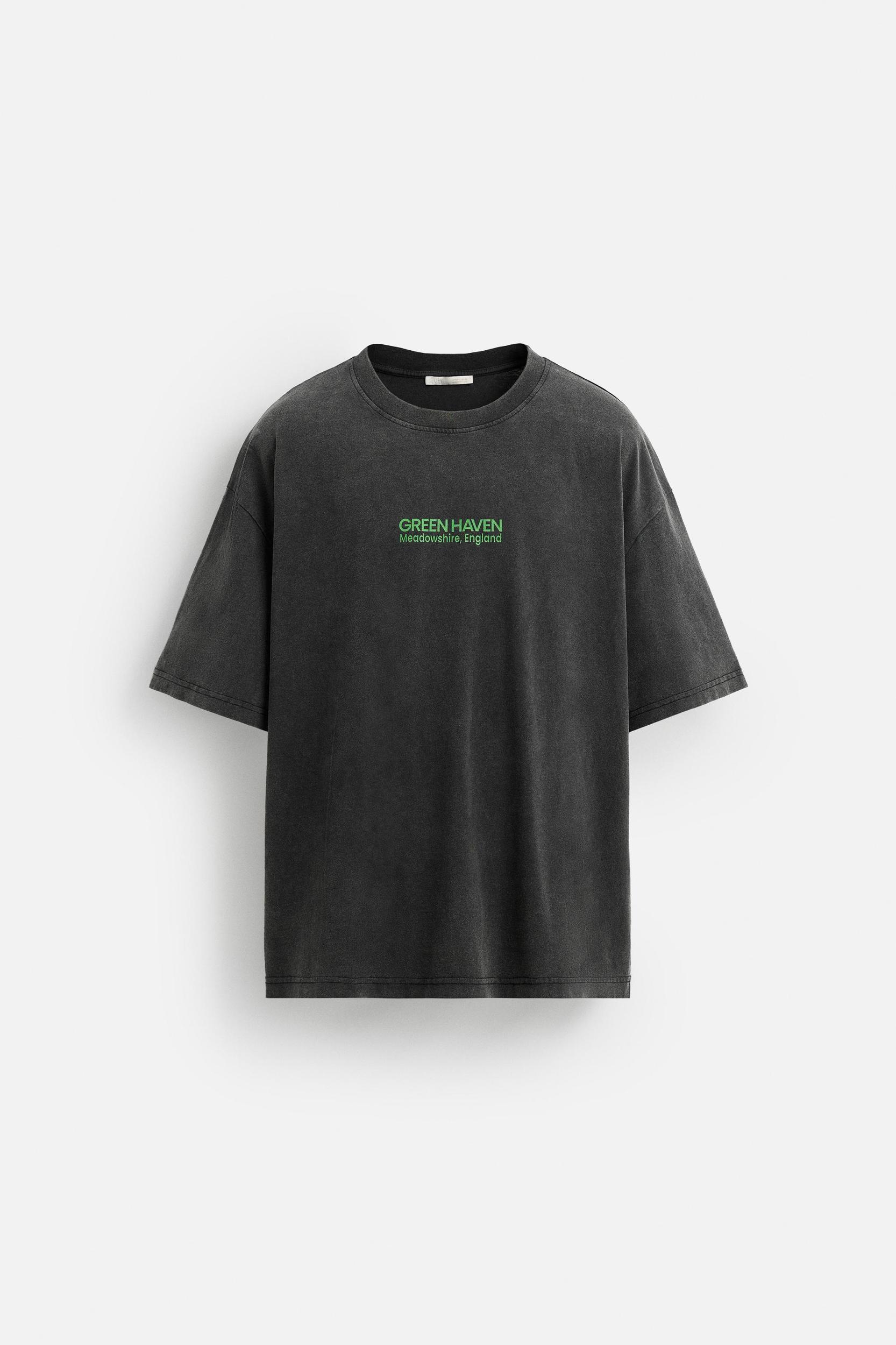 WASHED TEXT T-SHIRT Product Image
