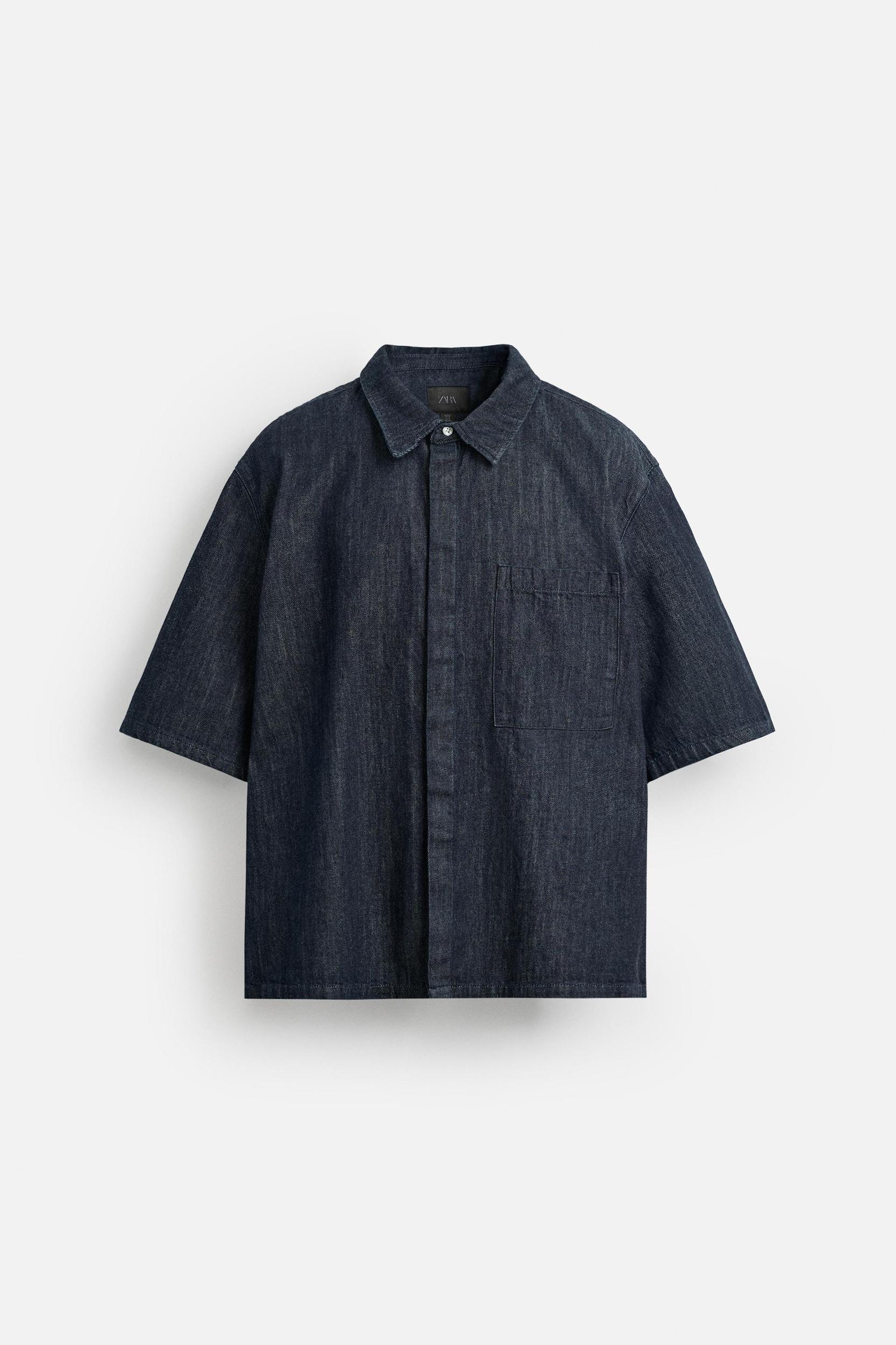 RELAXED FIT DENIM SHIRT Product Image