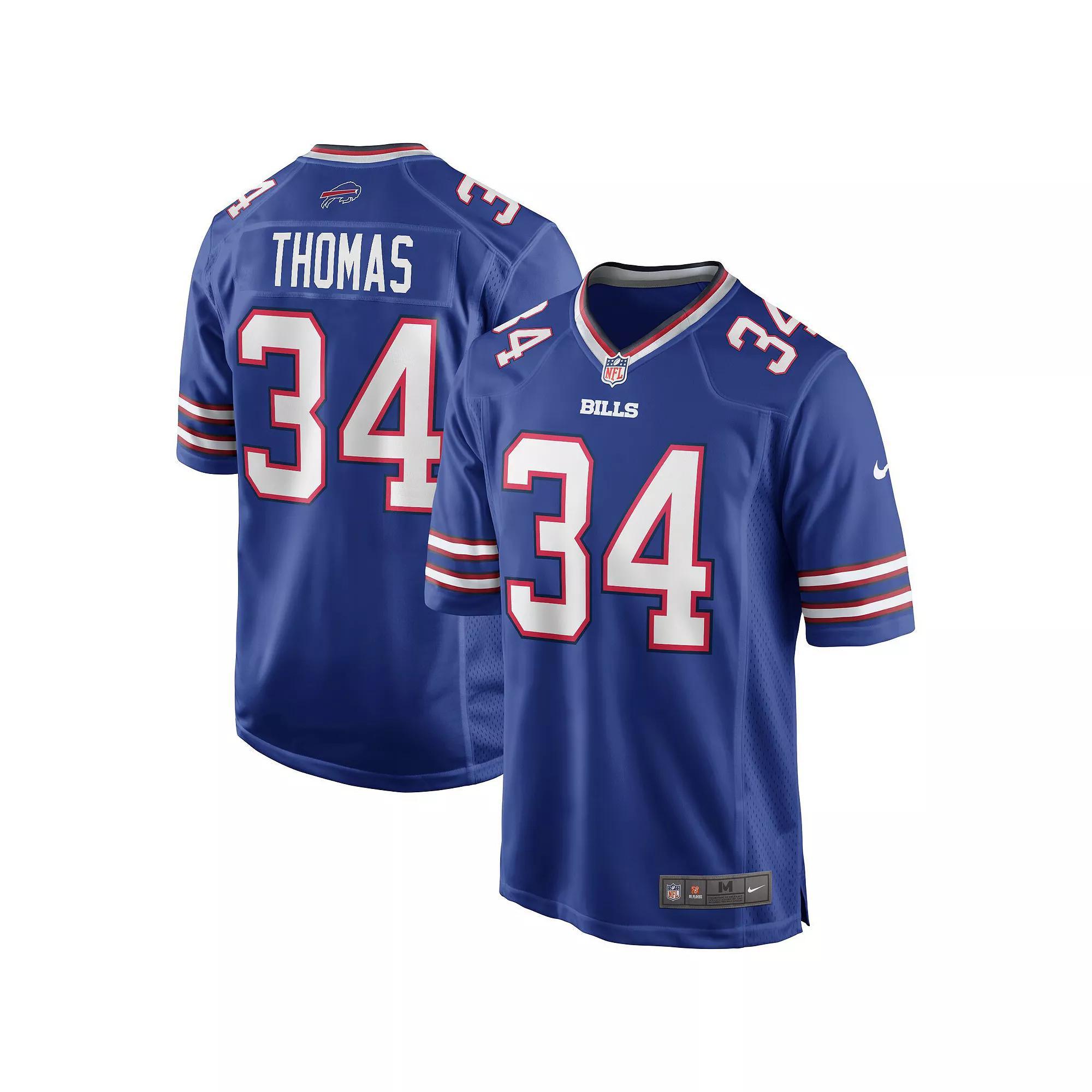Men's Nike Thurman Thomas Royal Buffalo Bills Game Retired Player Jersey,  Product Image