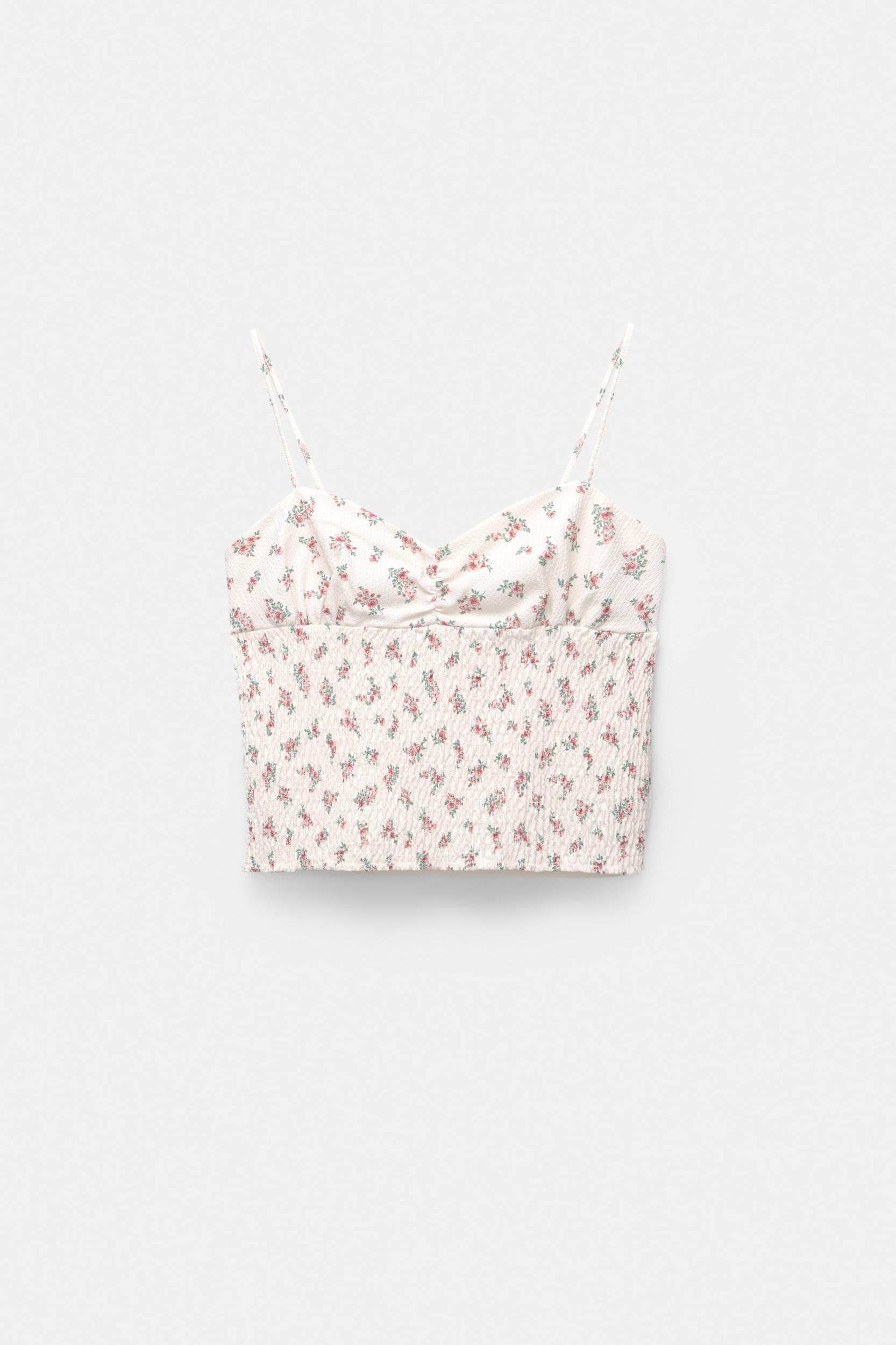 Floral strappy top Product Image