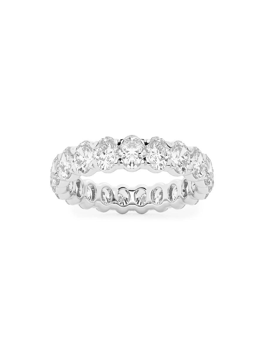 Womens Platinum & Oval Lab-Grown Diamond Eternity Band/2.00-5.00 TCW Product Image