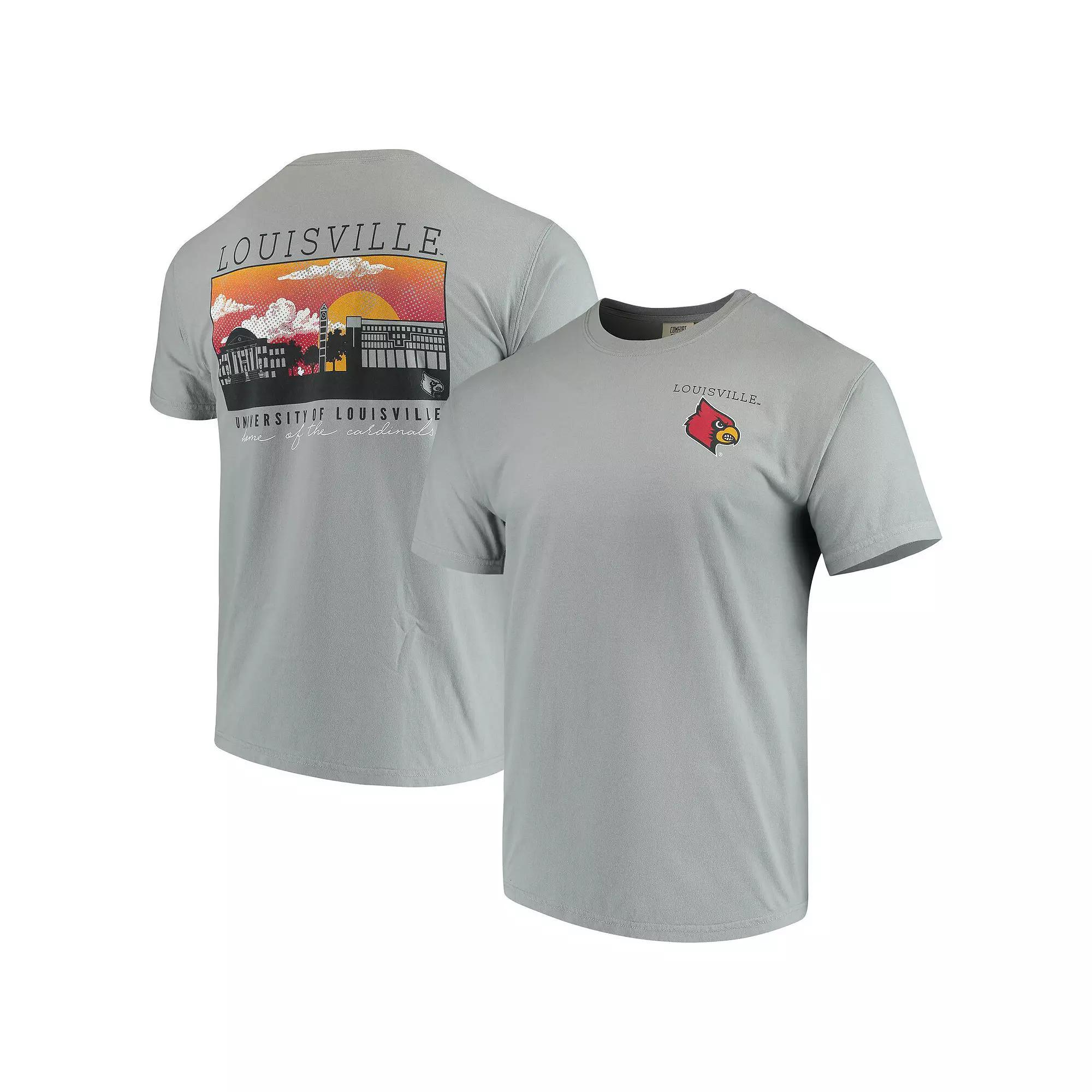 Men's Gray Louisville Cardinals Team Comfort Colors Campus Scenery T-Shirt,  Product Image