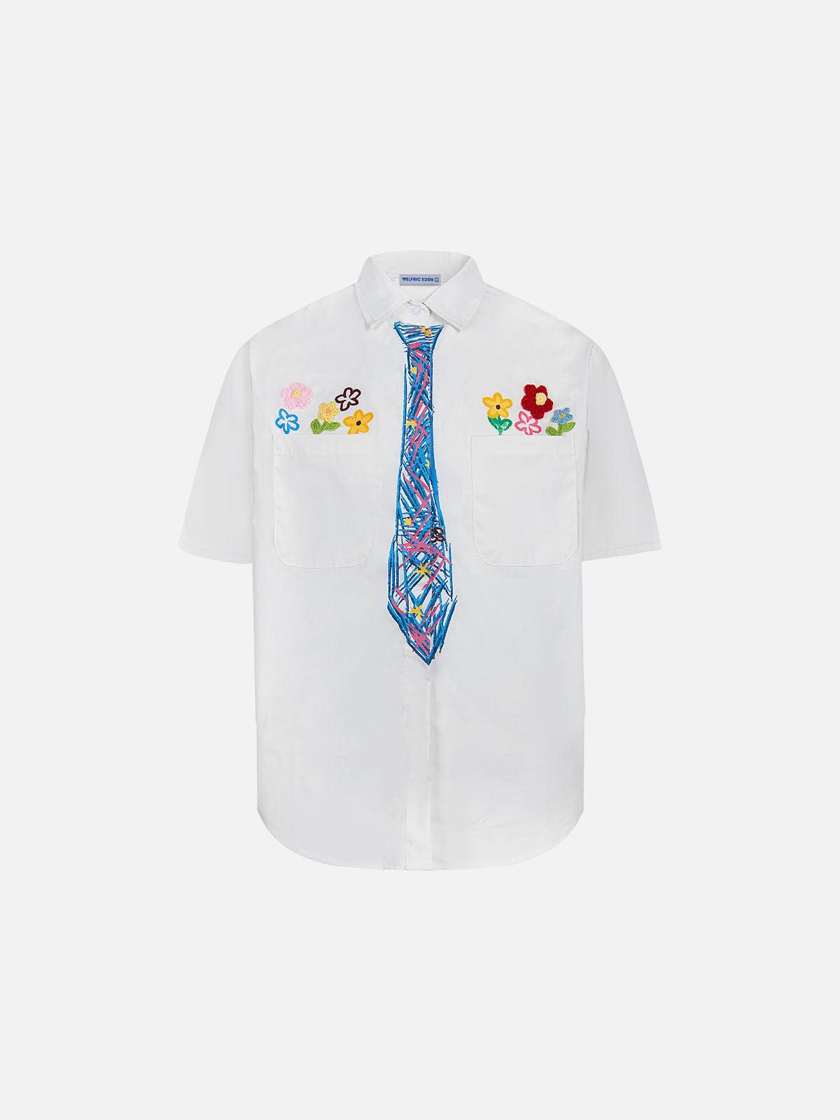 Aelfric Eden Graffiti Necktie Shirt Product Image