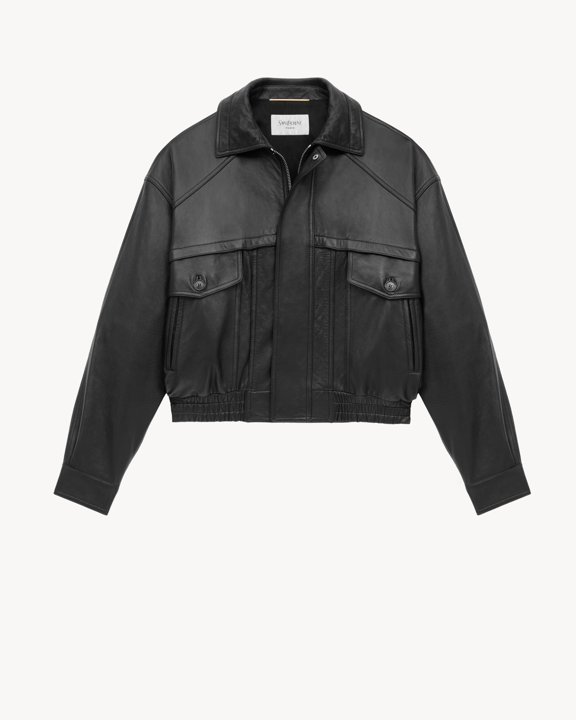 bomber jacket in lambskin Product Image