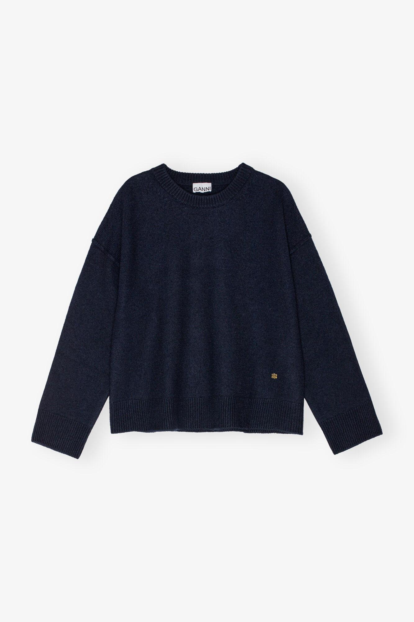 Dark Blue Wool Sweater Product Image