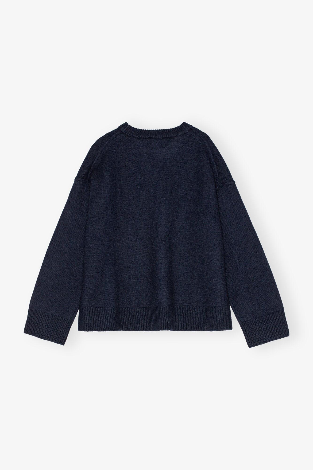 Dark Blue Wool Sweater Product Image