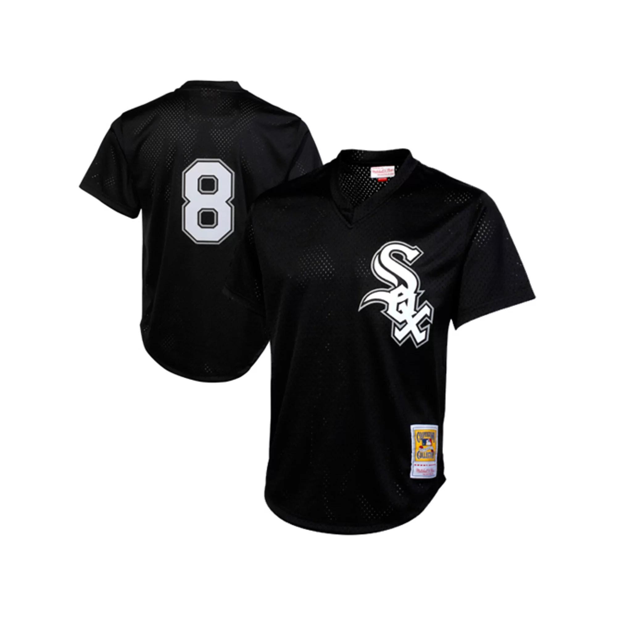 Men's Mitchell & Ness Bo Jackson Black Chicago White Sox 1993 Authentic Cooperstown Collection Batting Practice Jersey,  Product Image