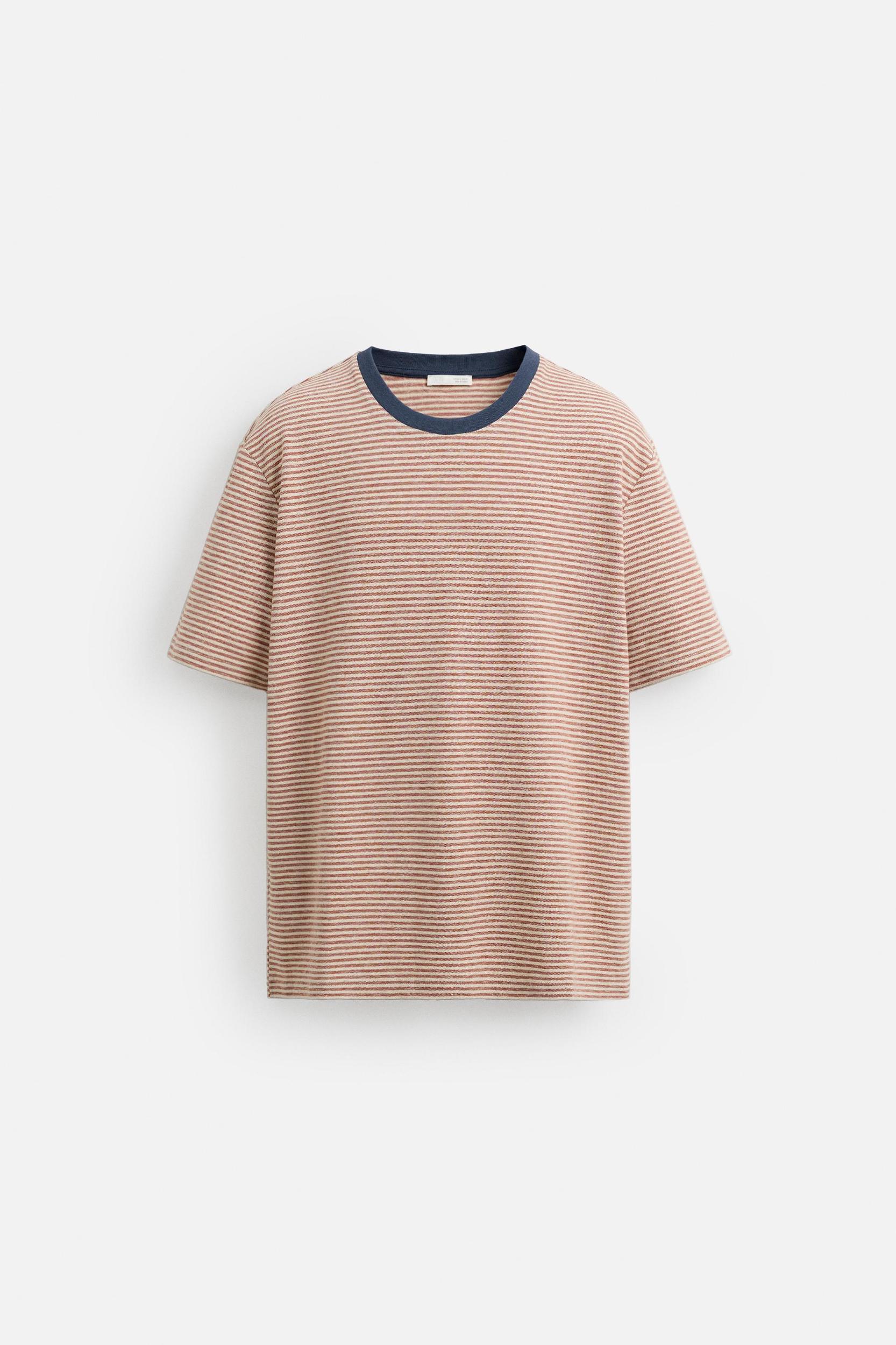 CONTRAST RIB STRIPE T-SHIRT Product Image
