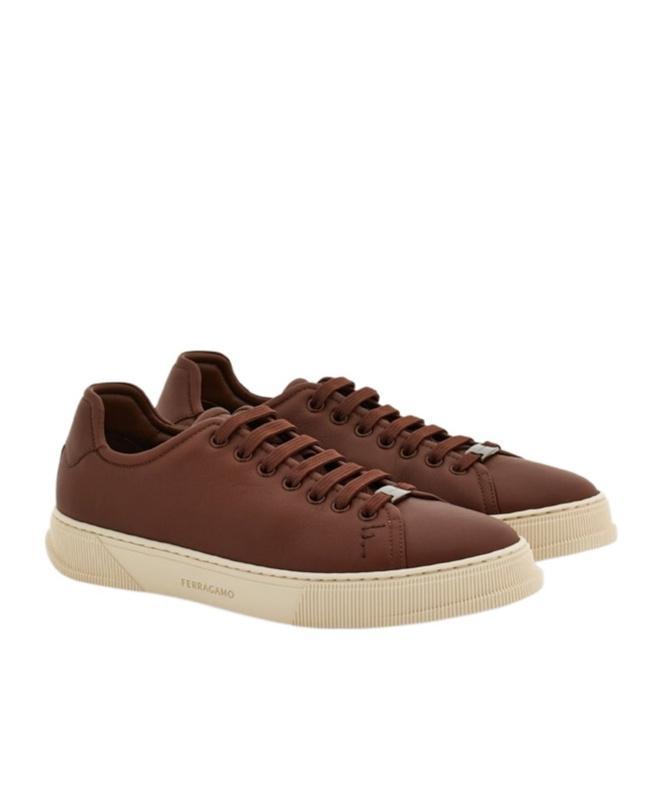 FERRAGAMO Low-top Trainers In Brown Product Image