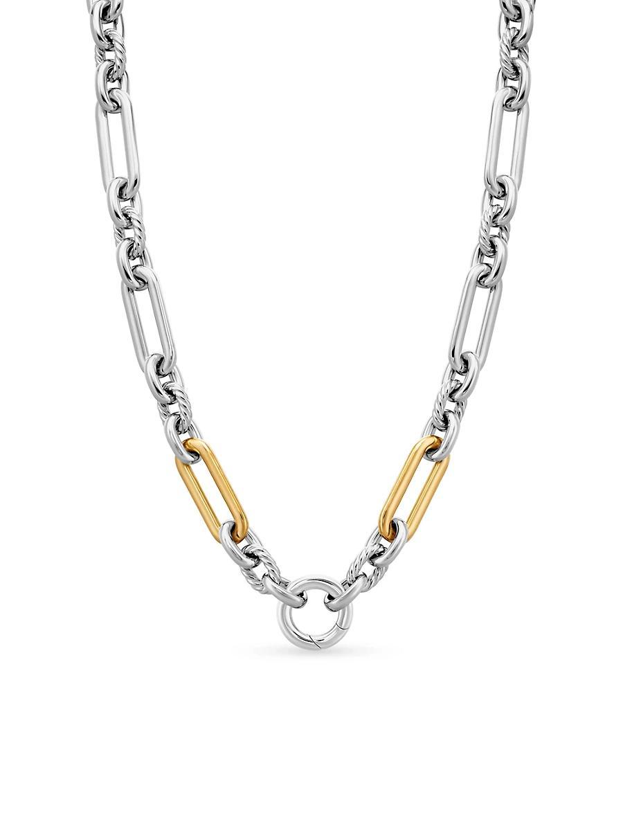 9.8mm Lexington Chain Necklace in Silver and Gold, 20L Product Image