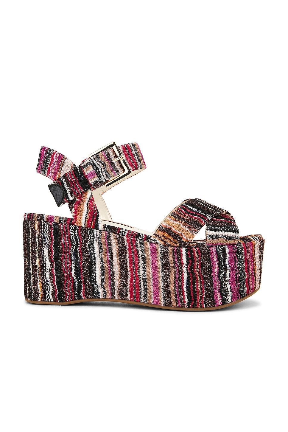 MISSONI Julia Sandal In Orange Red Product Image