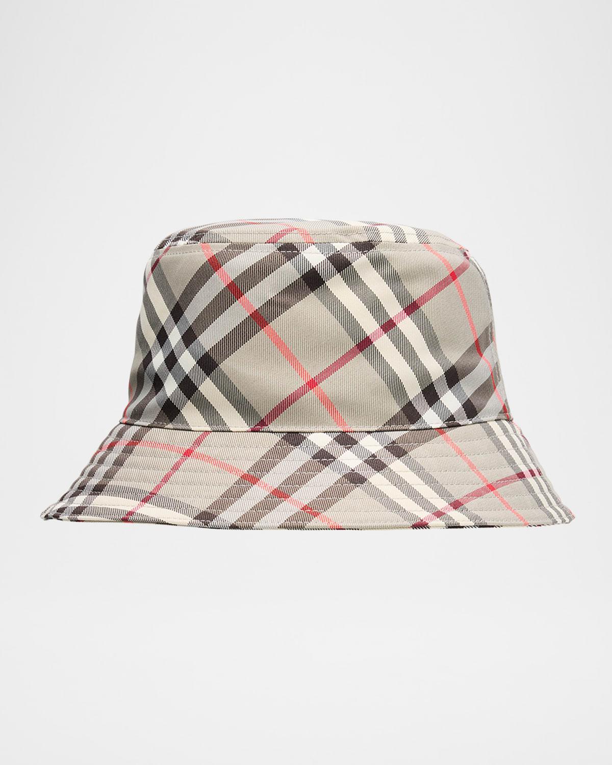 Mens Check EKD Bucket Hat Product Image