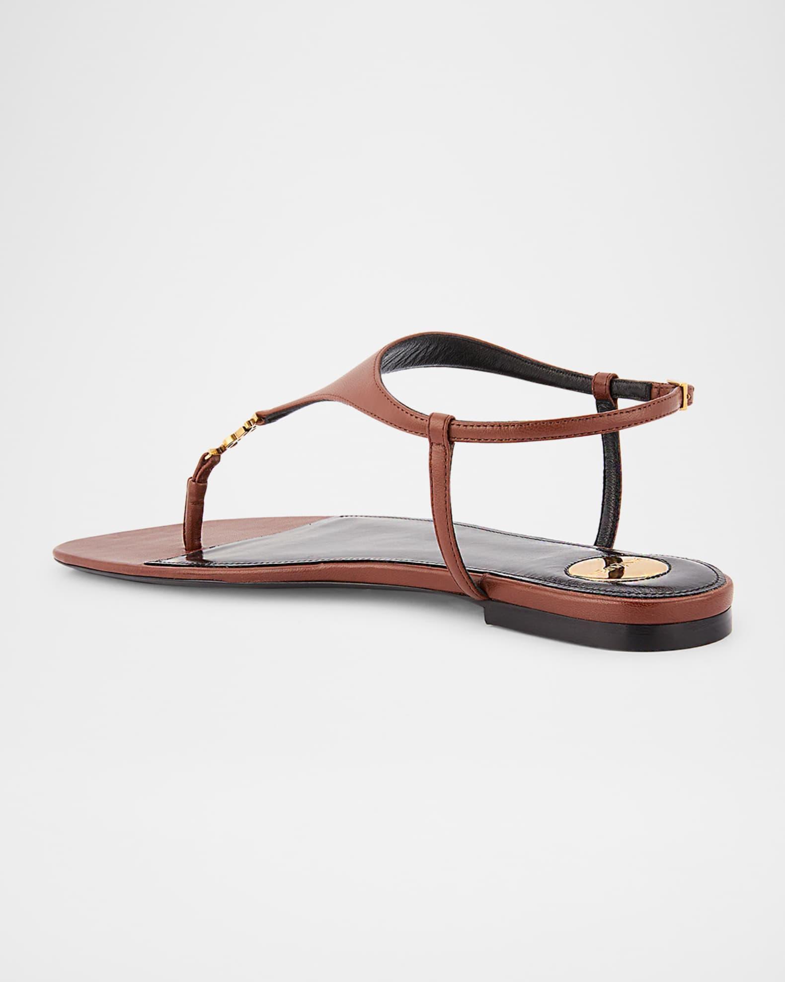 Cassandra YSL Smooth Leather Sandals Product Image