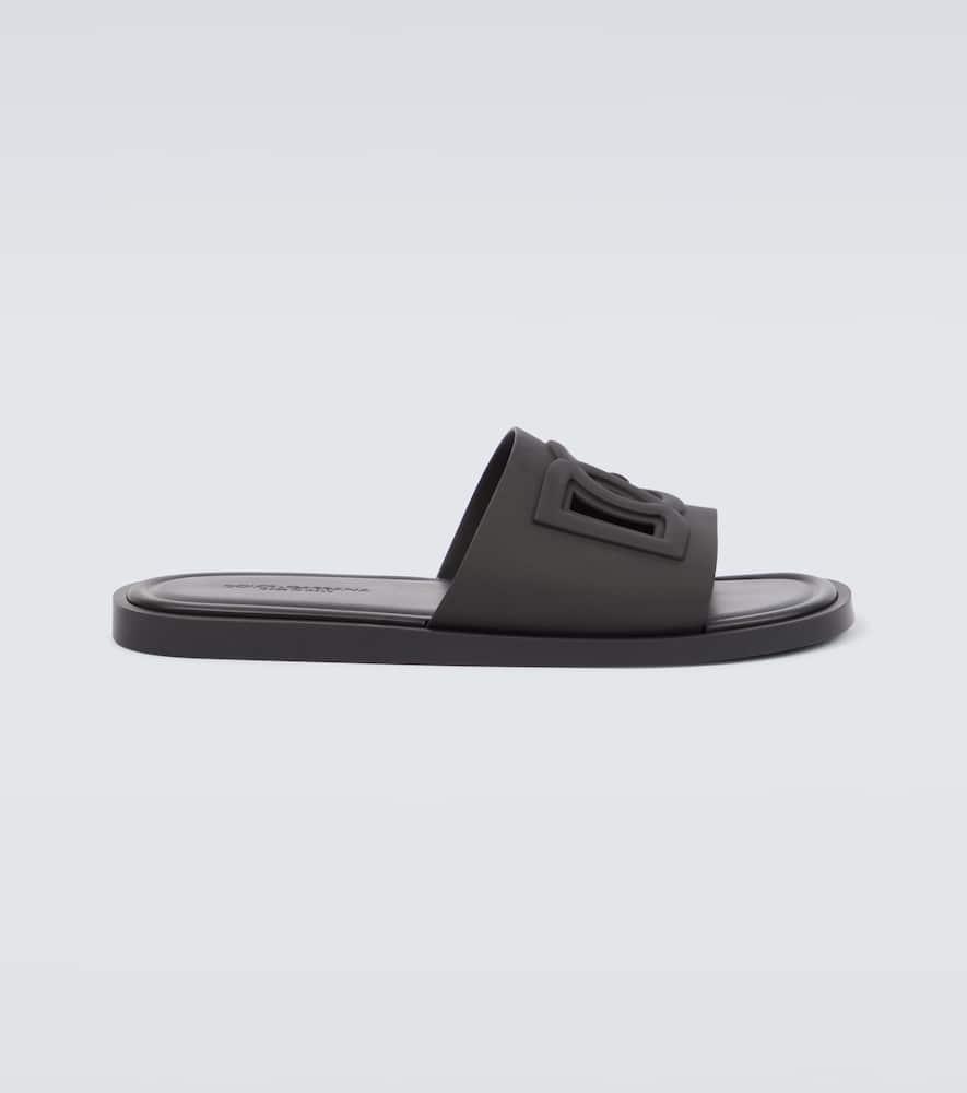 Black 'dg' Slides Product Image