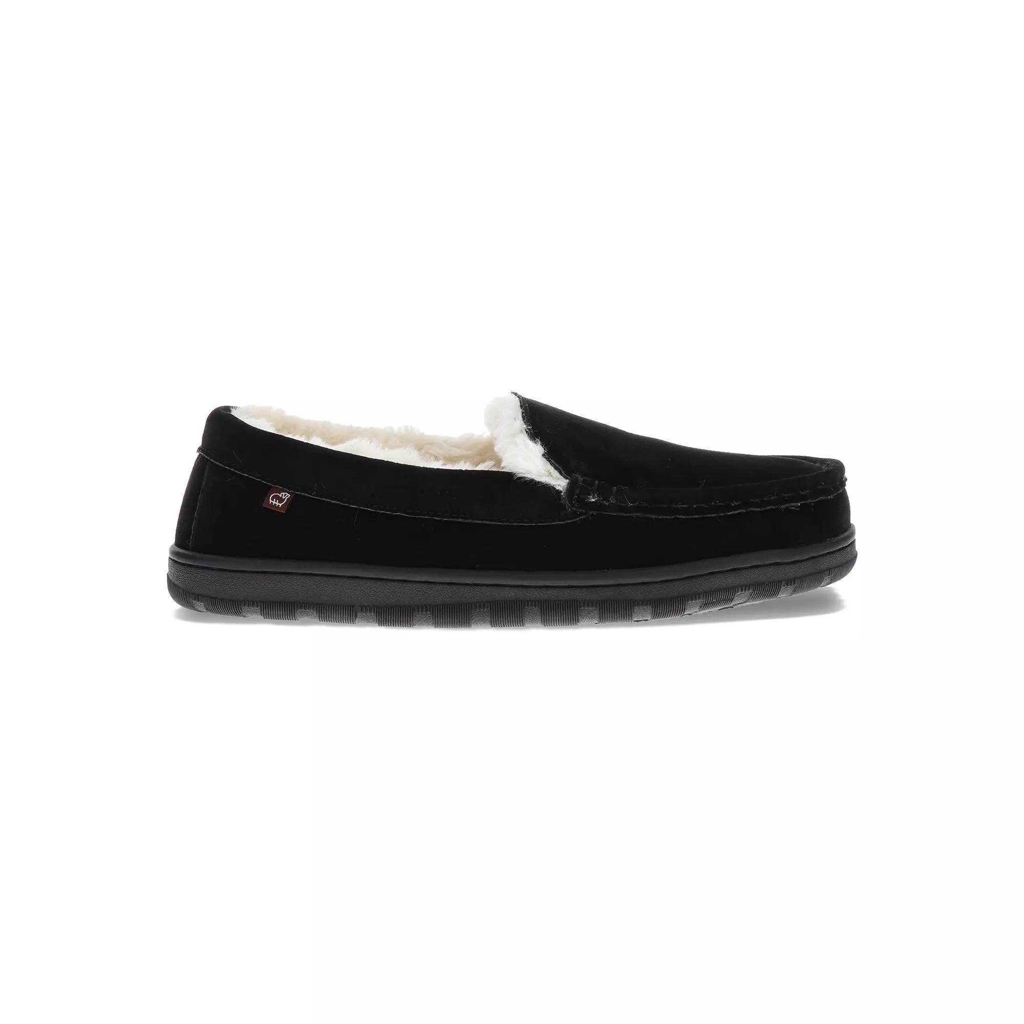 Mykos Harrison Men's Suede Slippers, Size: 10 Medium, Black Product Image