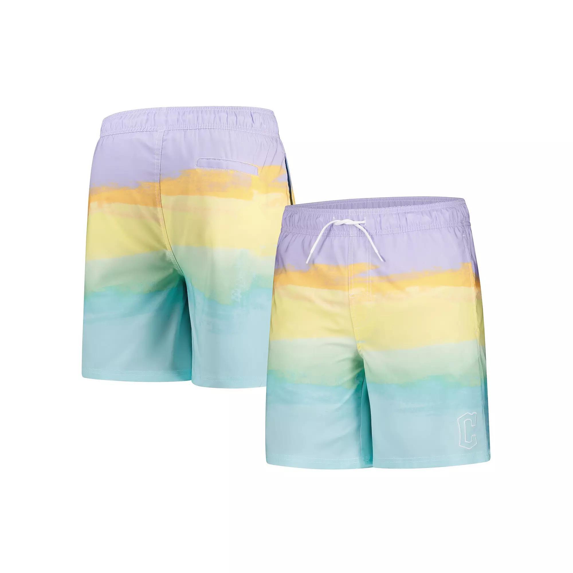 Men's G-III Sports by Carl Banks Light Blue Cleveland Guardians Swim Trunks, Size: Small, Grd Light Product Image