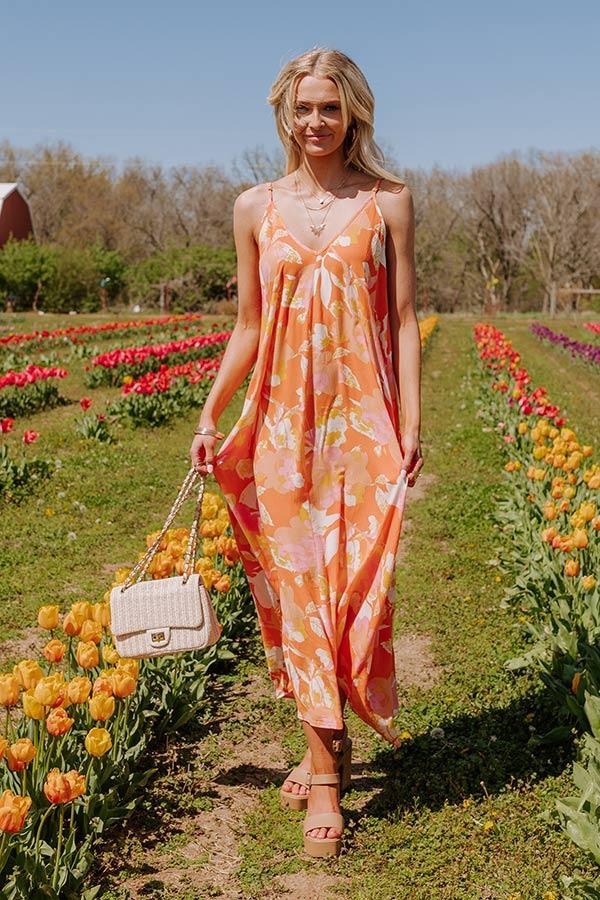 Picking Petals Maxi In Orange Product Image