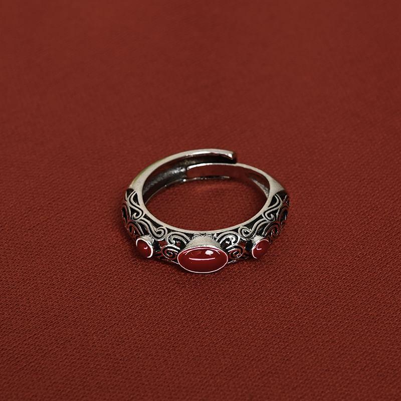 Pattern Embossed Bead Ring Product Image