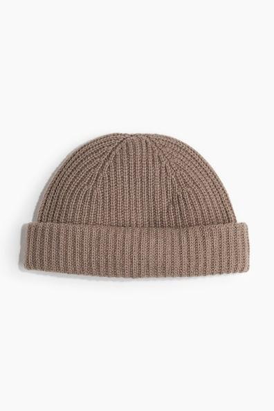 Rib-Knit Wool-Blend Hat Product Image