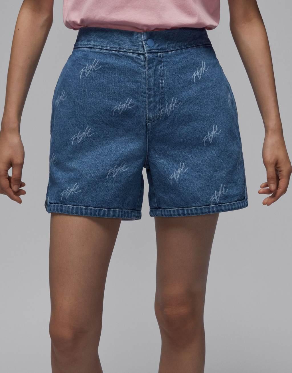 Jordan denim shorts in blue Product Image