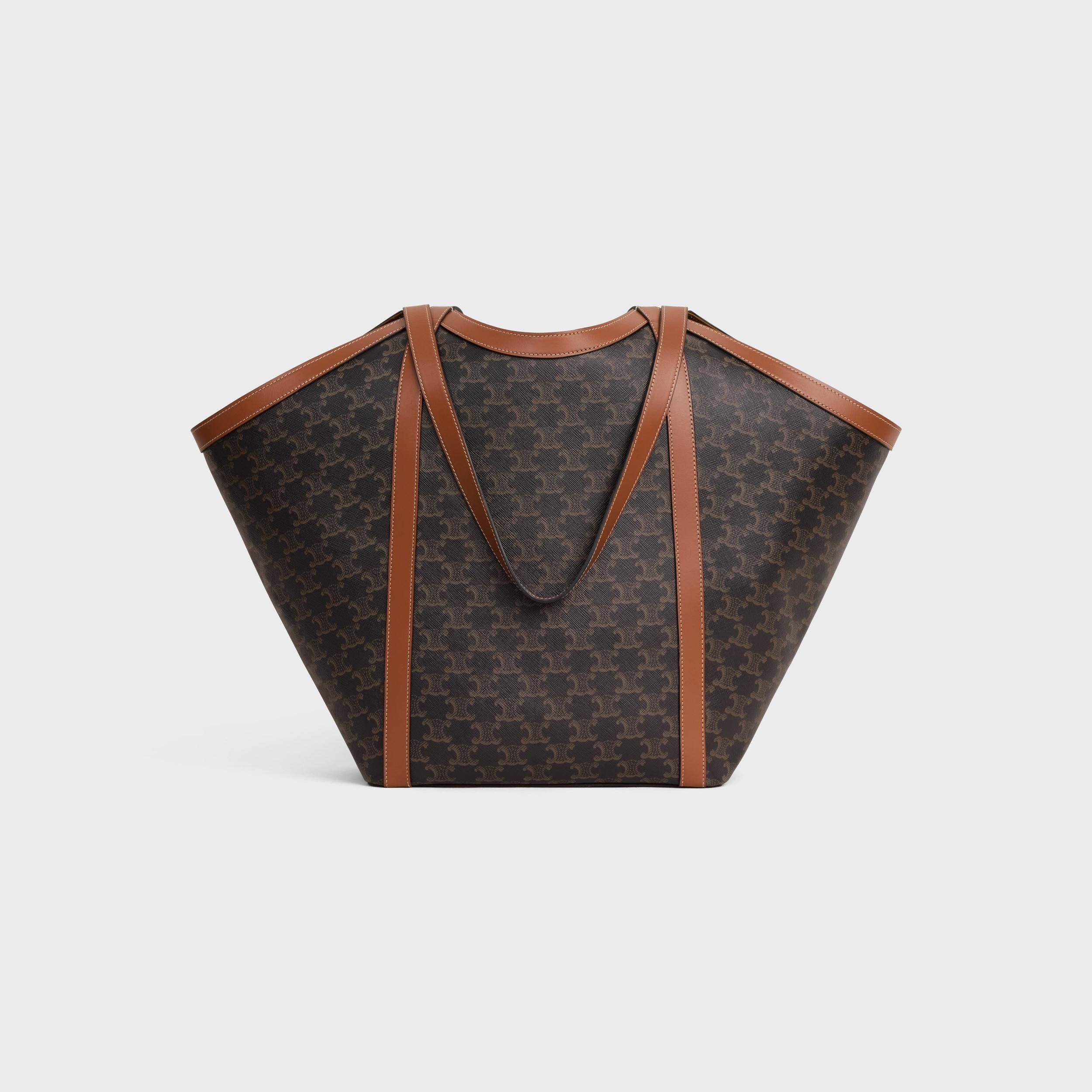 LARGE CABAS IN Triomphe canvas and calfskin Product Image