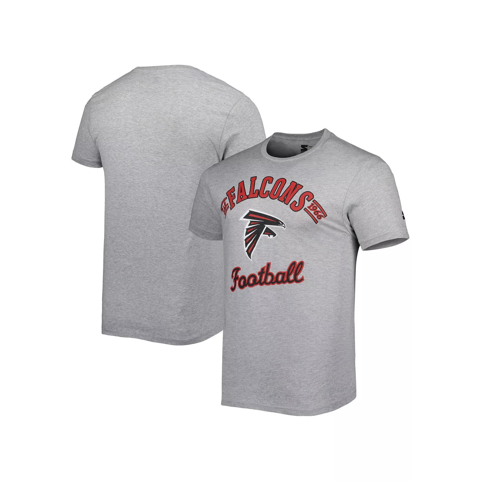 Men's Starter Heathered Gray Atlanta Falcons Prime Time T-Shirt, Size: XL, Grey Product Image