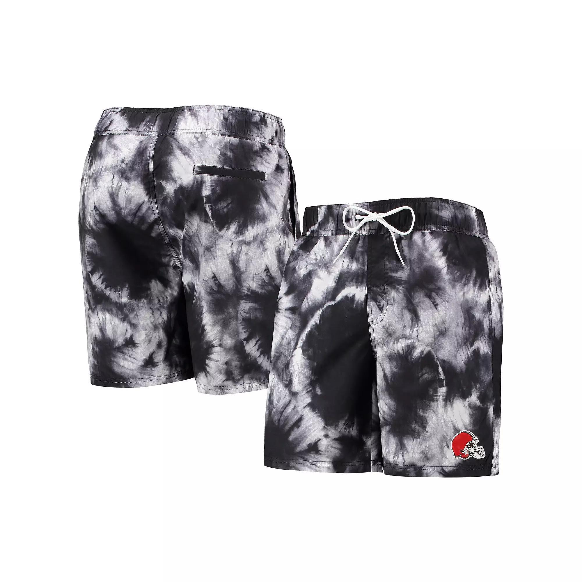 Men's G-III Sports by Carl Banks Black Cleveland Browns Splash Volley Swim Shorts,  Product Image