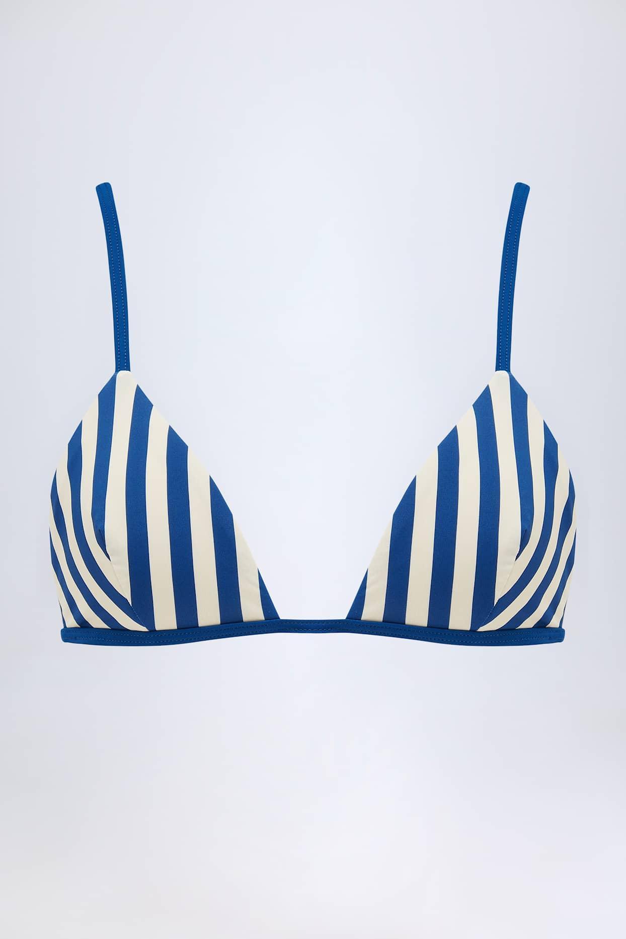Triangle Bikini Top in Marine Blue Product Image