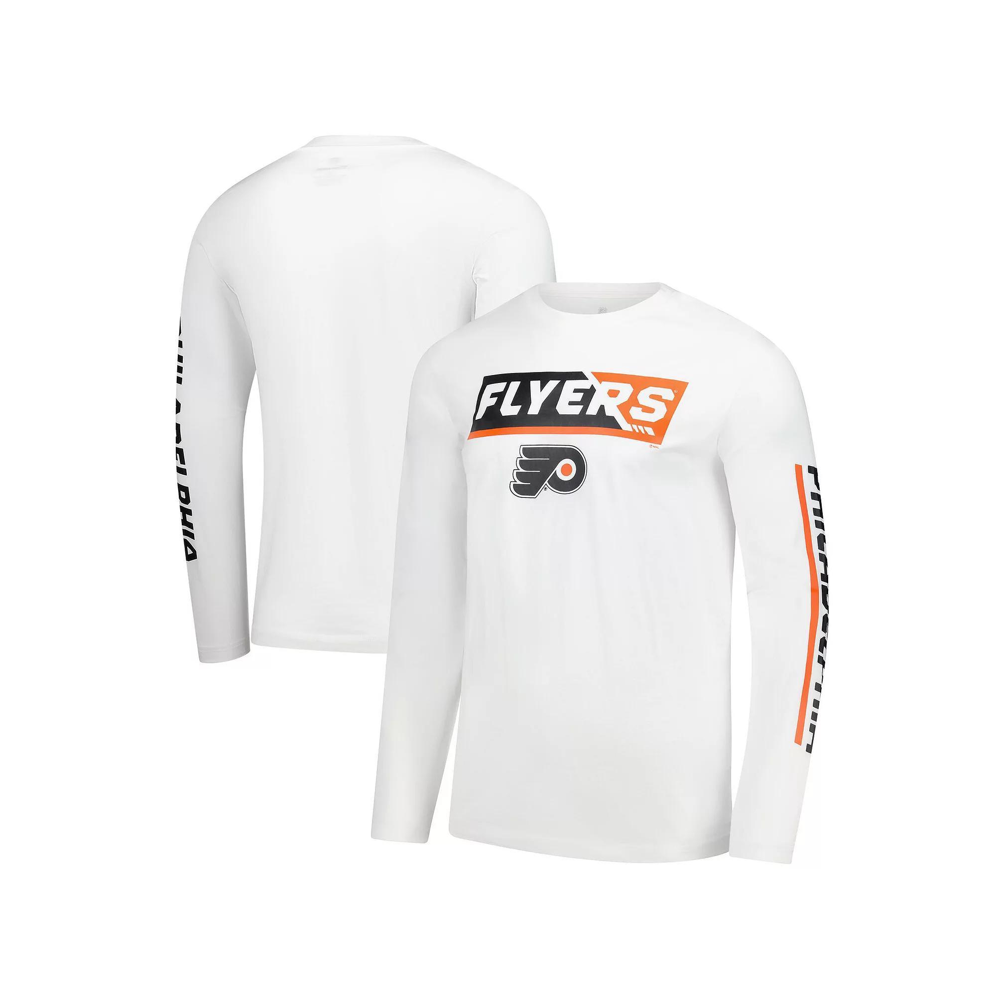 Men's Fanatics  White Philadelphia Flyers Long Sleeve T-Shirt, Size: 2XL, Fly White Product Image
