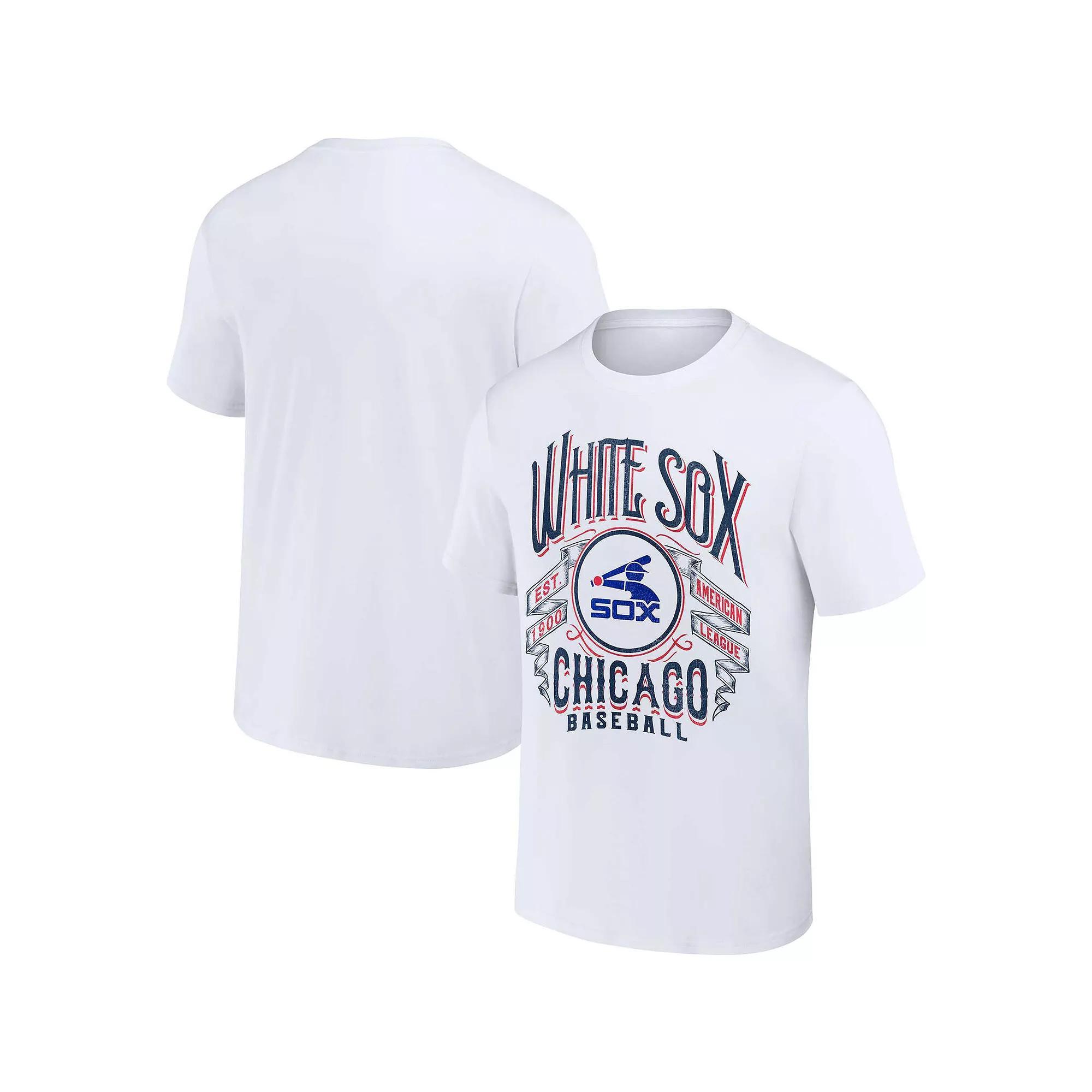 Men's Darius Rucker Collection by Fanatics White Chicago White Sox Distressed Rock T-Shirt, Size: Medium Product Image