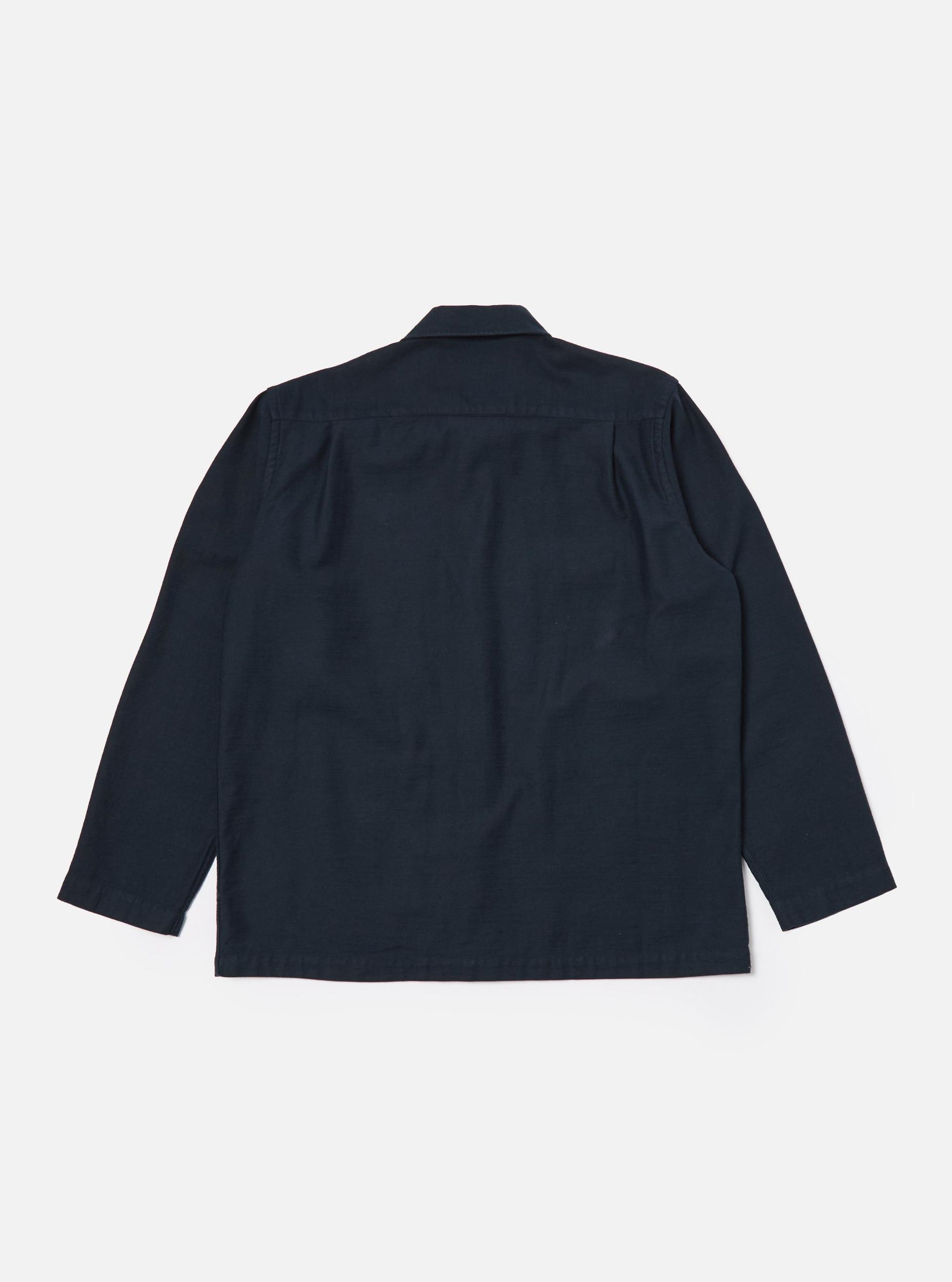 Navy Slub Sateen Dockside Jacket Product Image