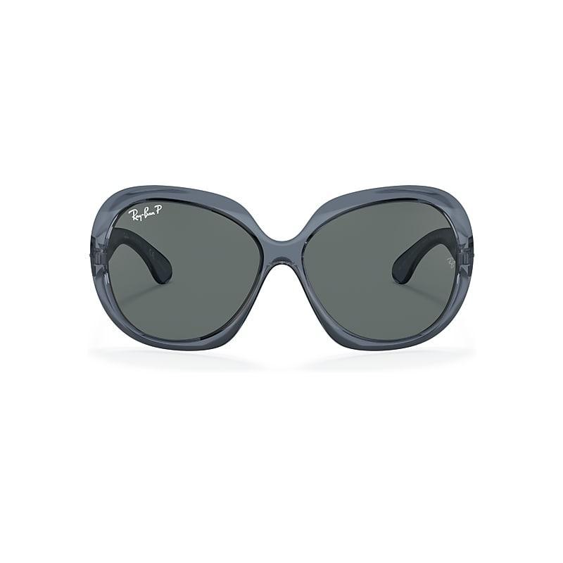 Ray-Ban Jackie Ohh II Transparent Sunglasses Frame Grey Lenses Polarized Product Image