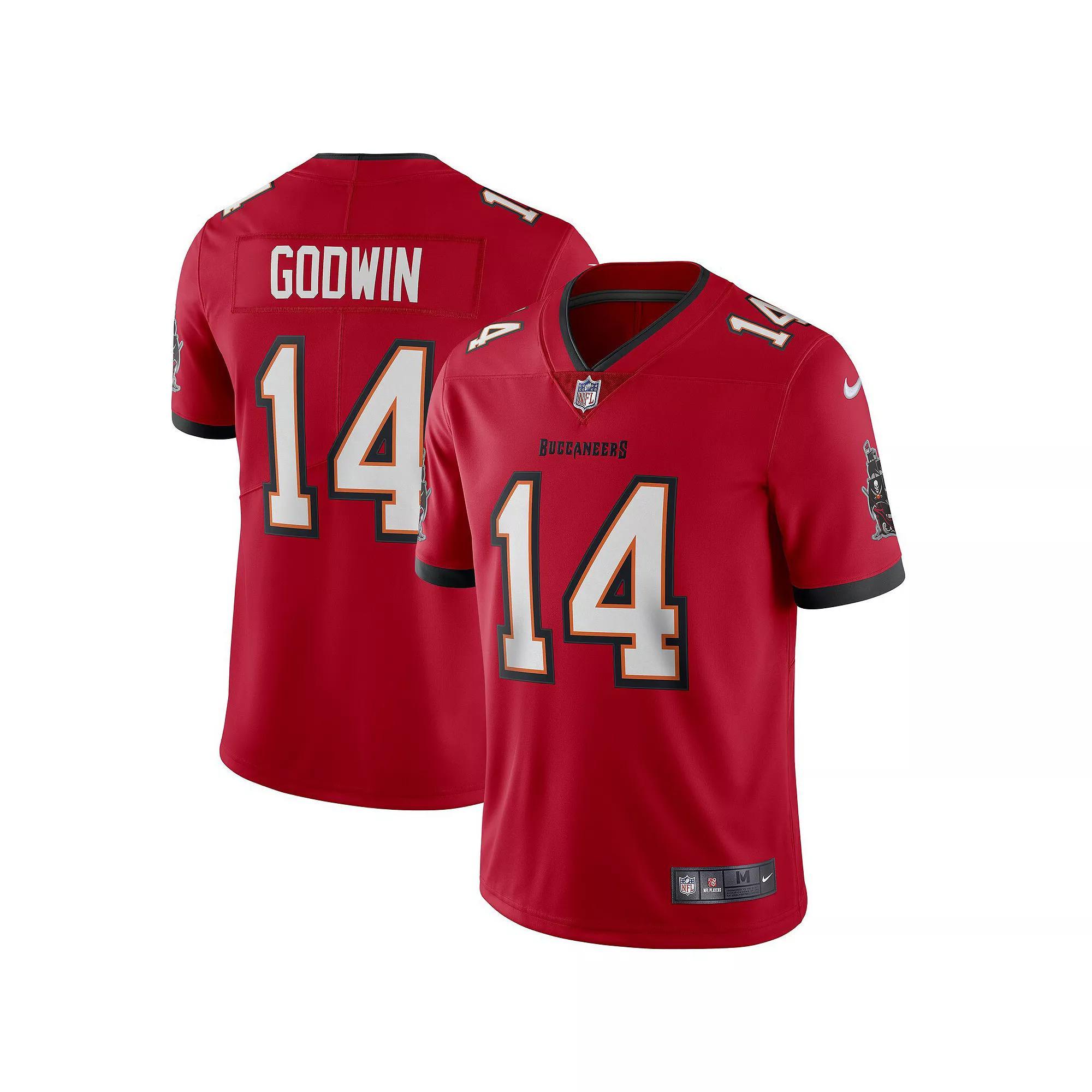 Men's Nike Chris Godwin Red Tampa Bay Buccaneers Vapor Limited Jersey,  Product Image
