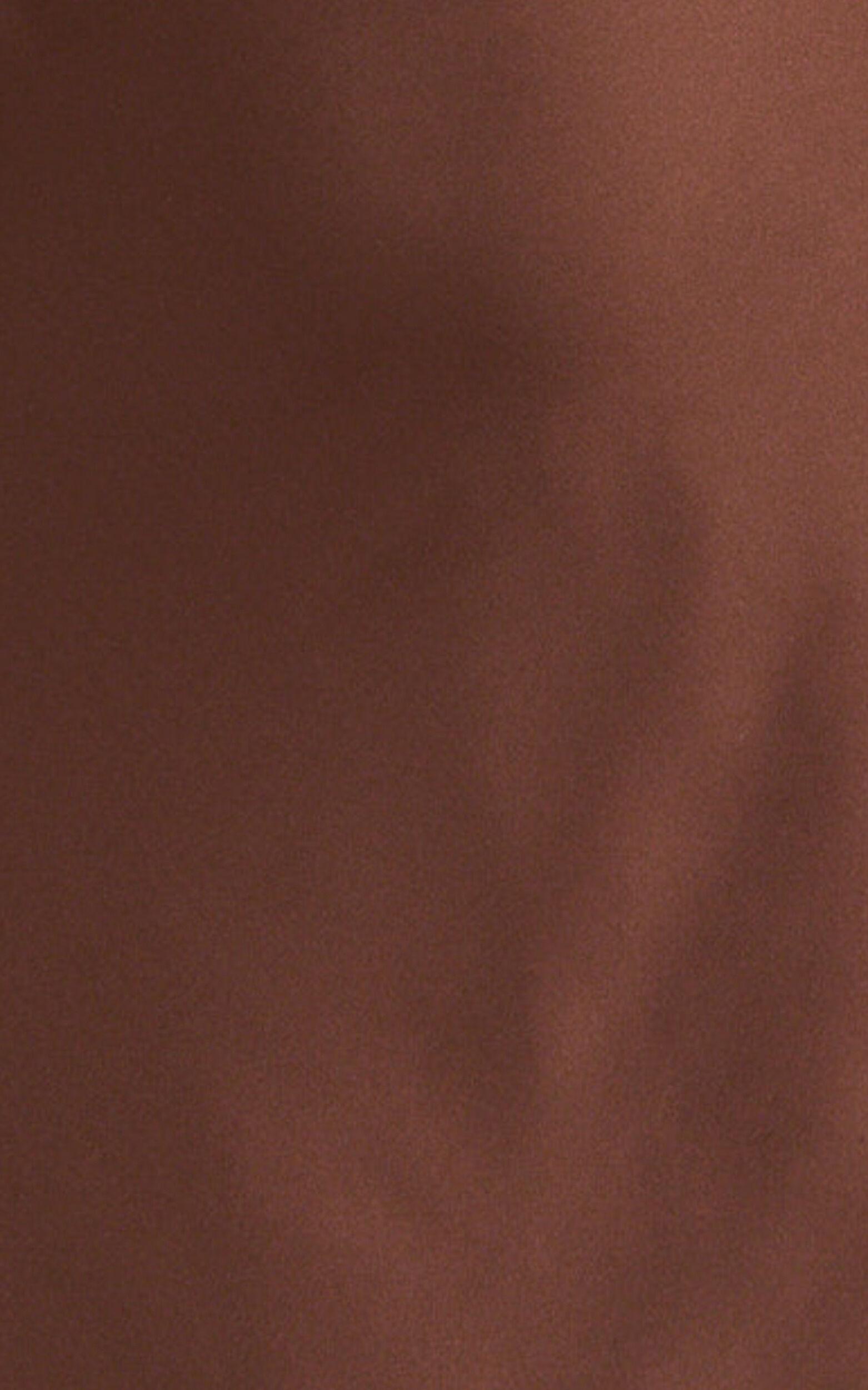 Keryn Maxi Dress - Open Back Shoulder Detailing Dress in Chocolate Product Image