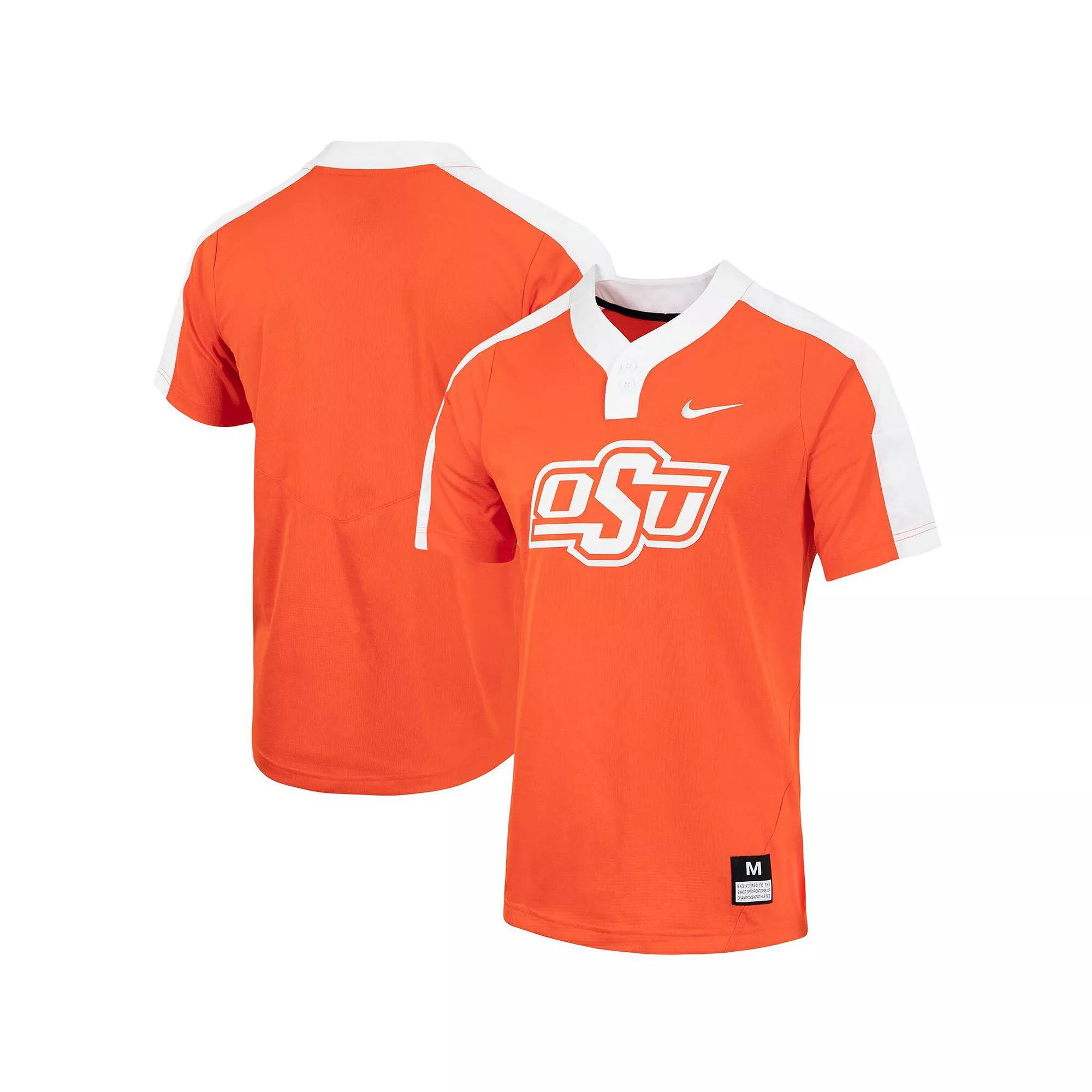 Nike Orange Oklahoma State Cowgirls Replica 2-Button Softball Jersey, Men's, Size: 2XL Product Image