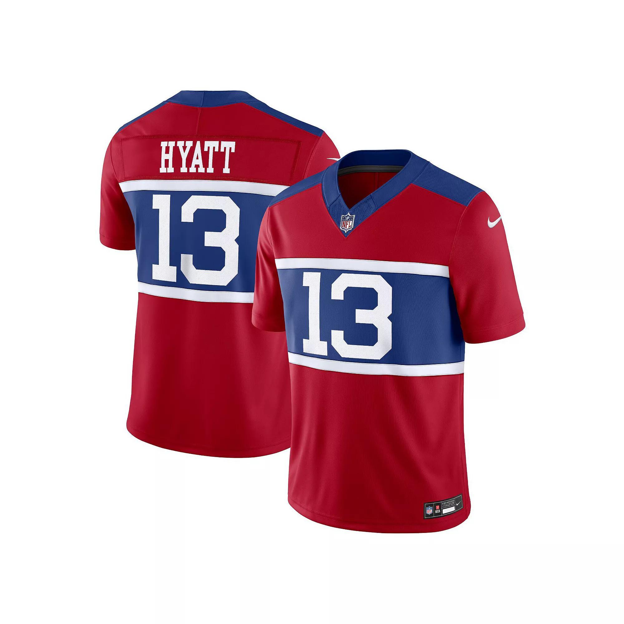 Men's Nike Jalin Hyatt Century Red New York Giants Alternate Vapor F.U.S.E. Limited Jersey,  Product Image
