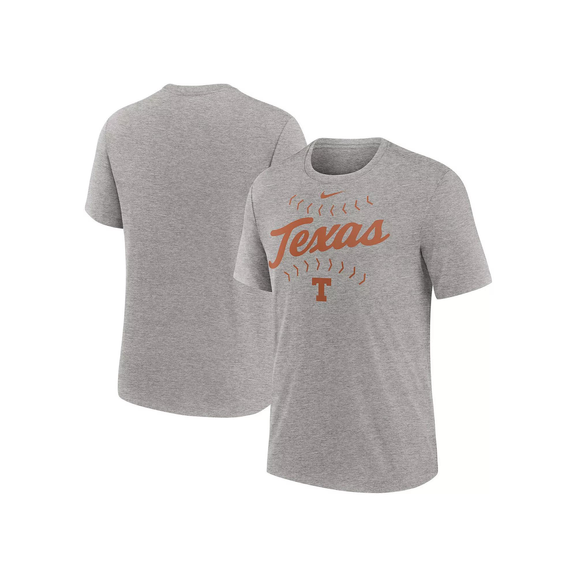 Men's Nike Heather Gray Oregon Ducks Blitz Roll Call Tri-Blend T-Shirt, Size: 2XL, Grey Product Image