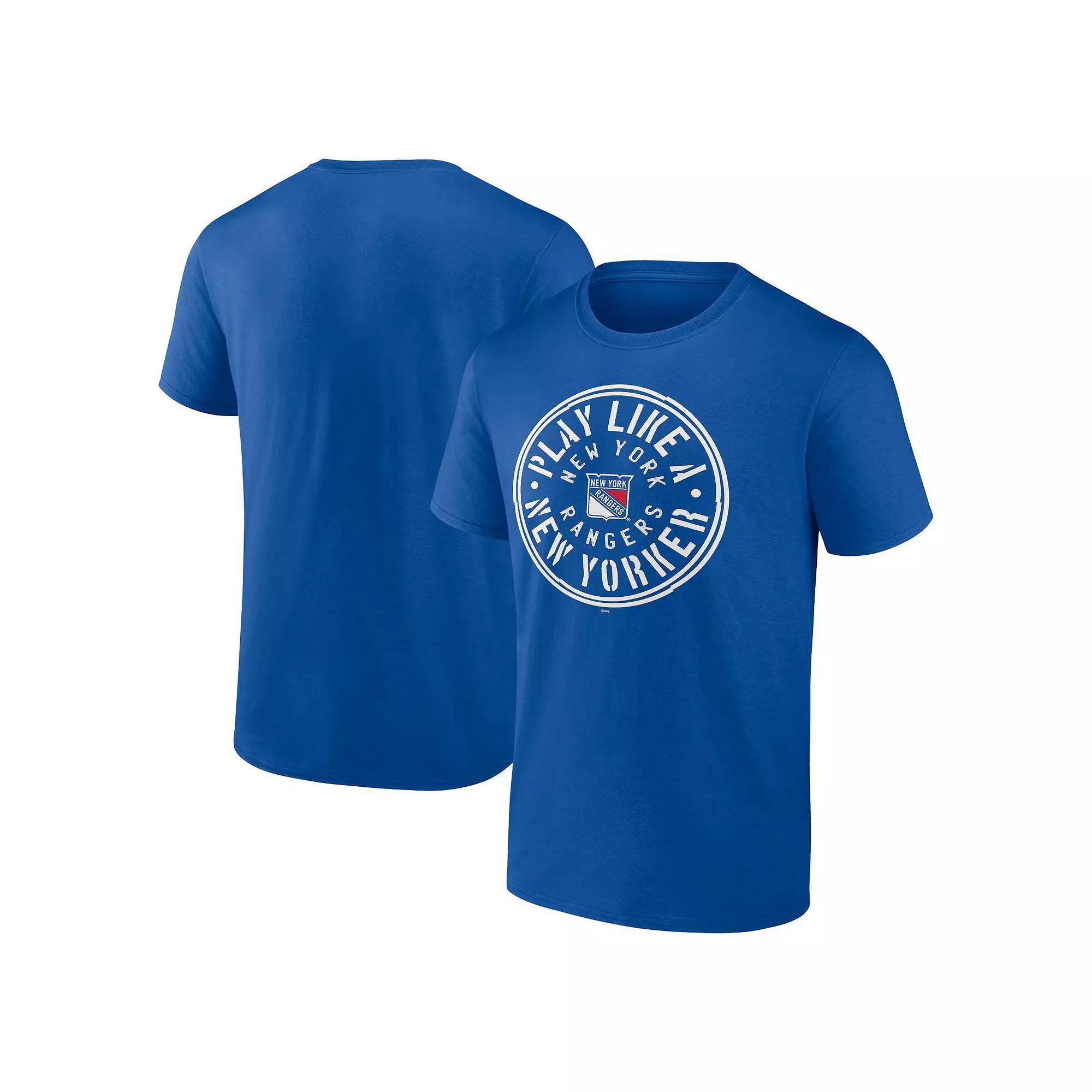 Men's Fanatics Blue New York Rangers Local T-Shirt,  Product Image