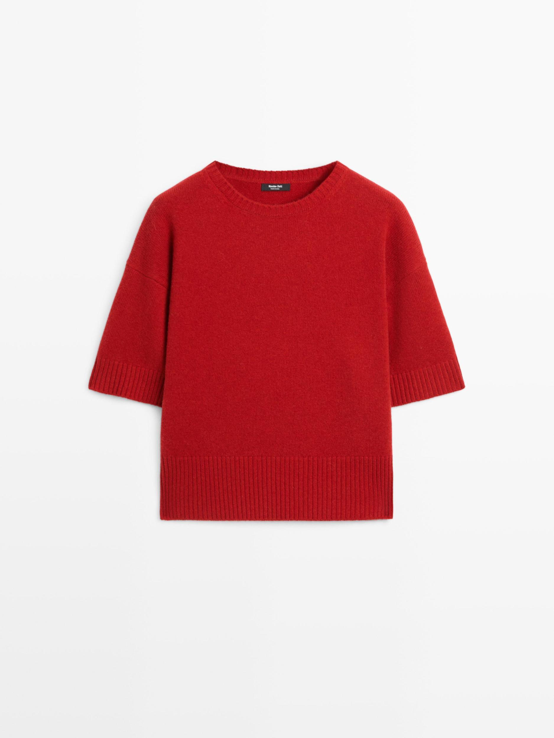 Wool blend crew neck sweater Product Image