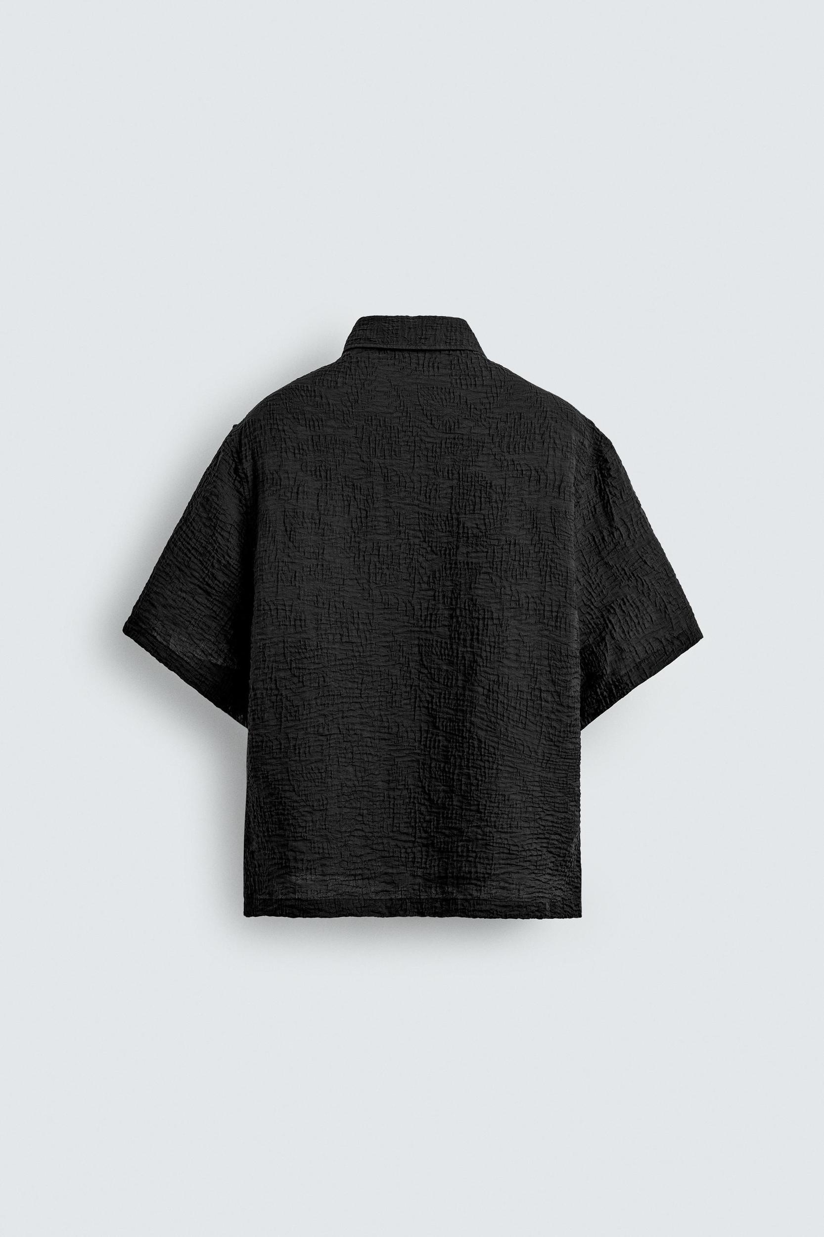 FLOWY TEXTURED SHIRT Product Image