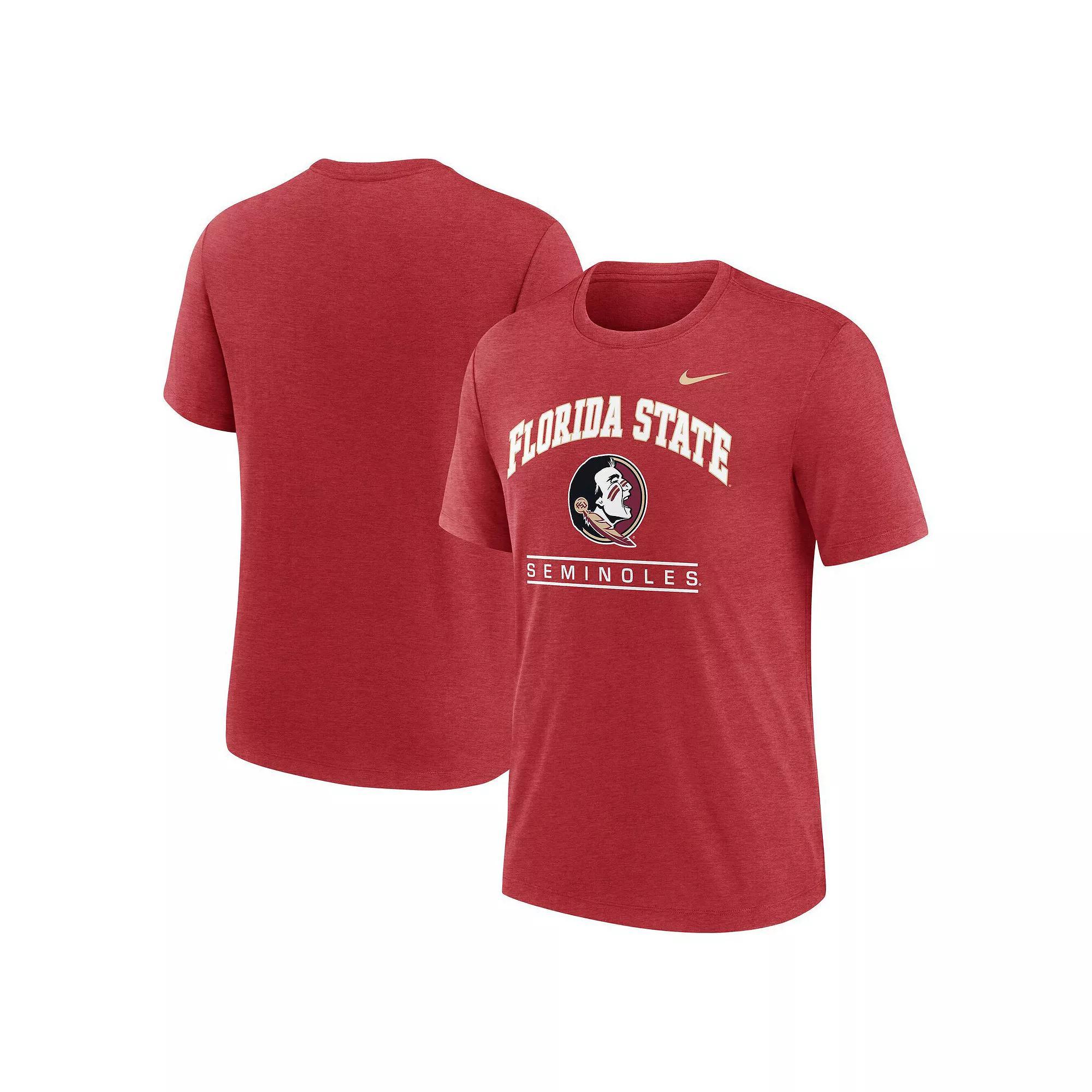 Men's Nike Heather Navy Tennessee Titans Blitz Tri-Blend T-Shirt,  Product Image