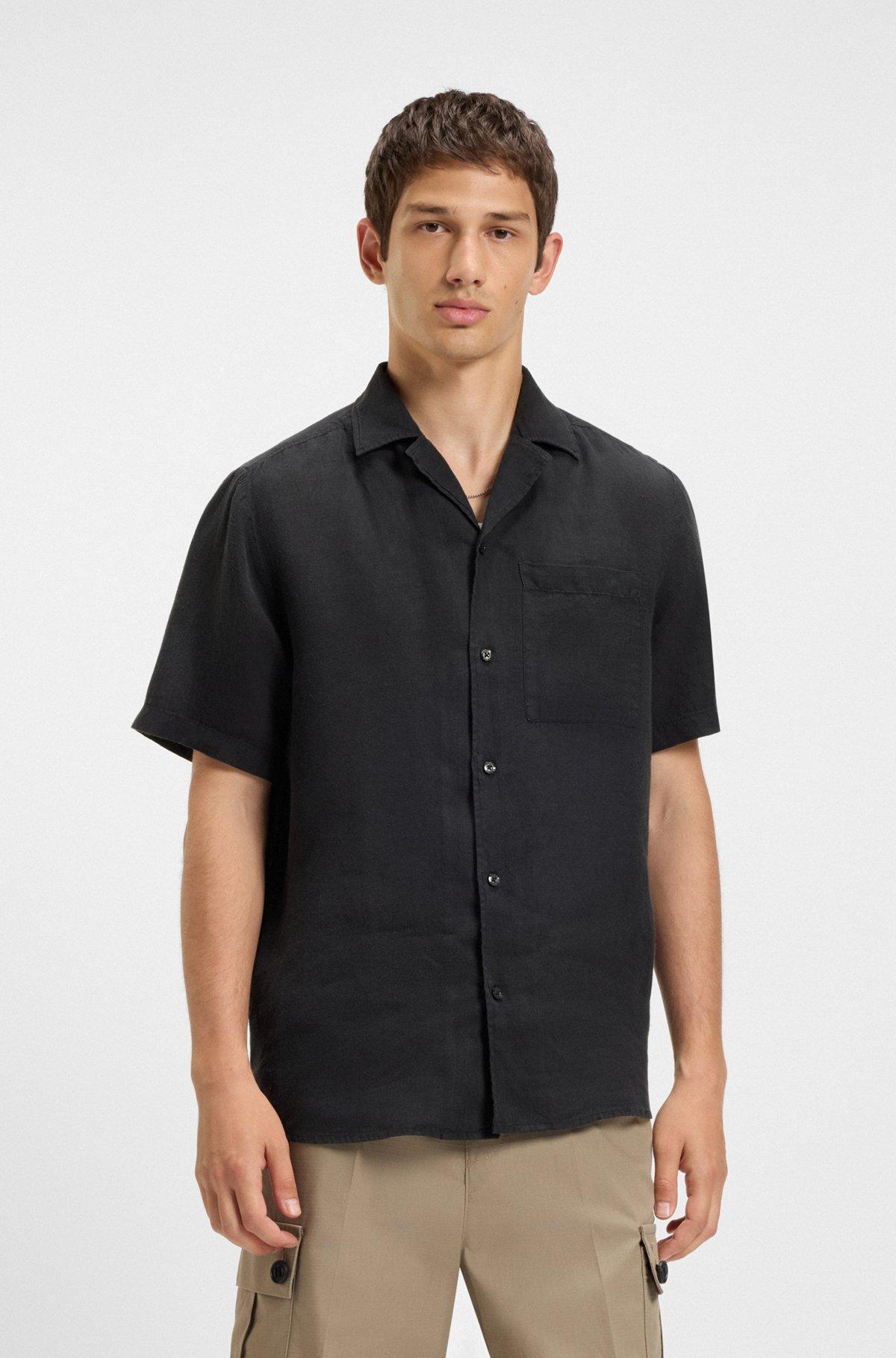 Relaxed-fit multi-occasional shirt in linen Product Image