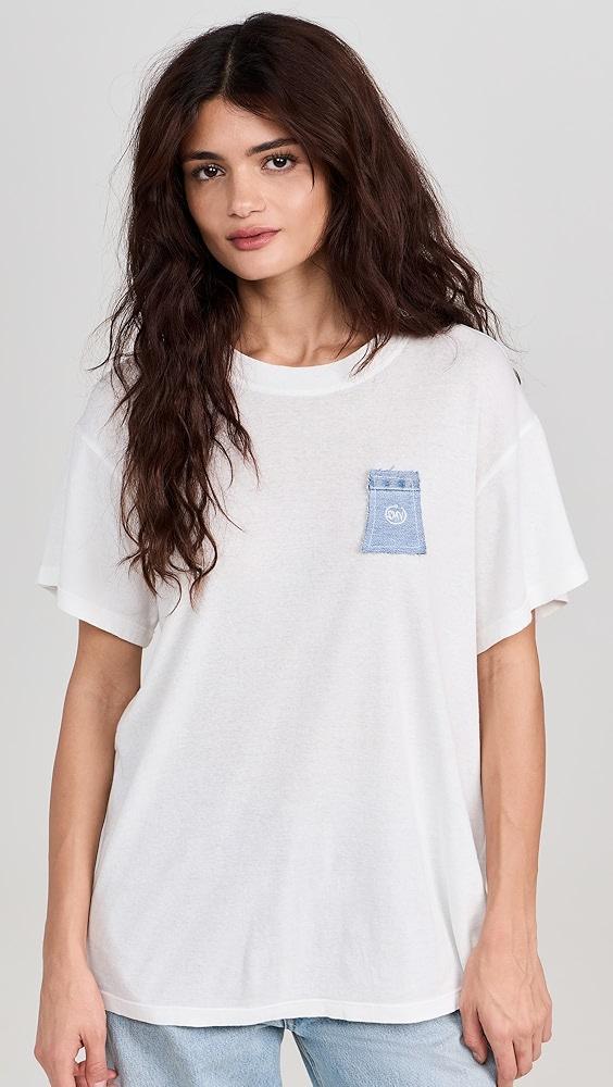 Sami Miro Vintage Blue Denim Scrap Loose Tee | Shopbop Product Image