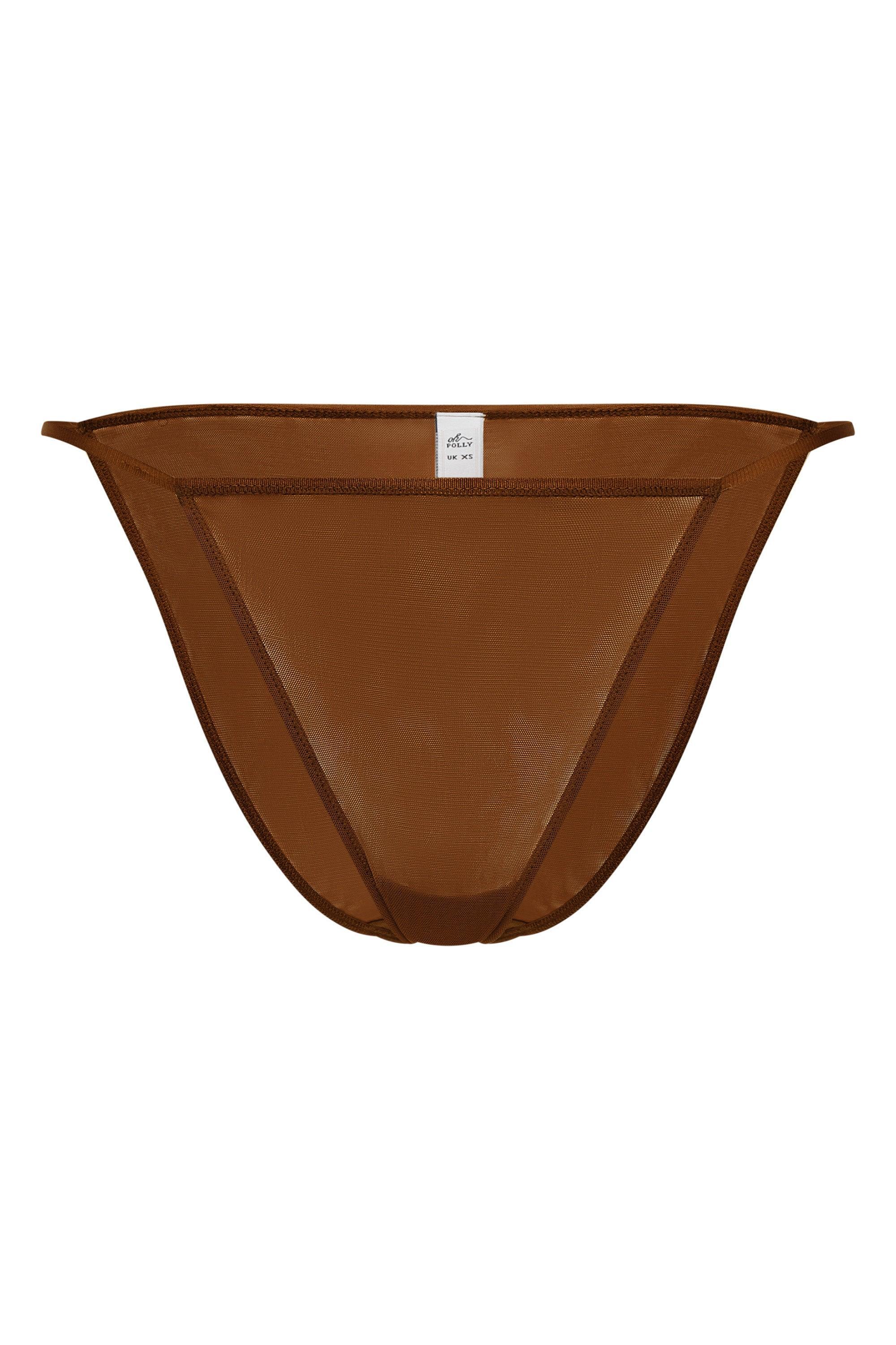 Soft Mesh Single Layer Triangle Bra in Chestnut Product Image