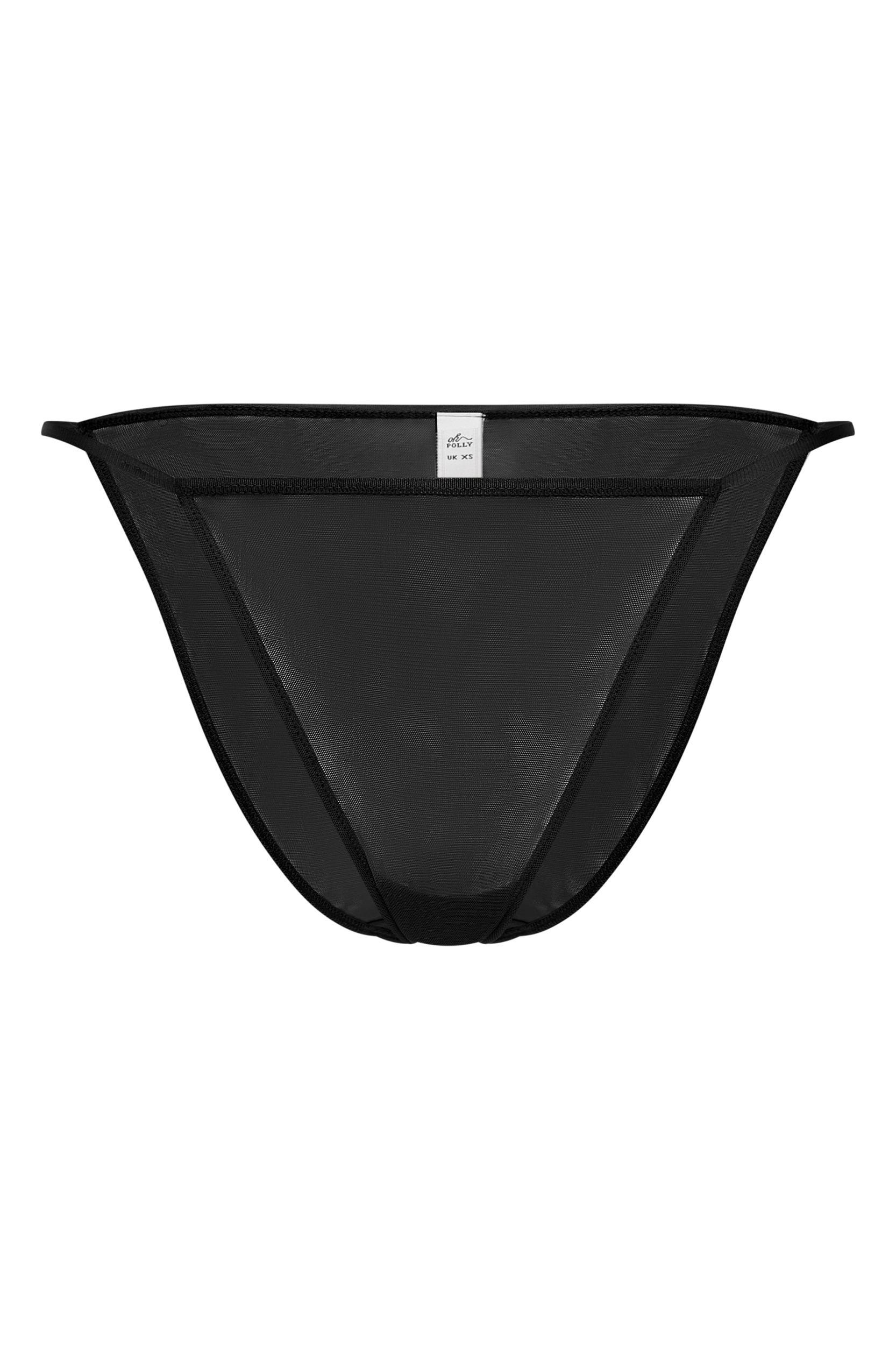 Soft Mesh Single Layer Triangle Bra in Black Product Image