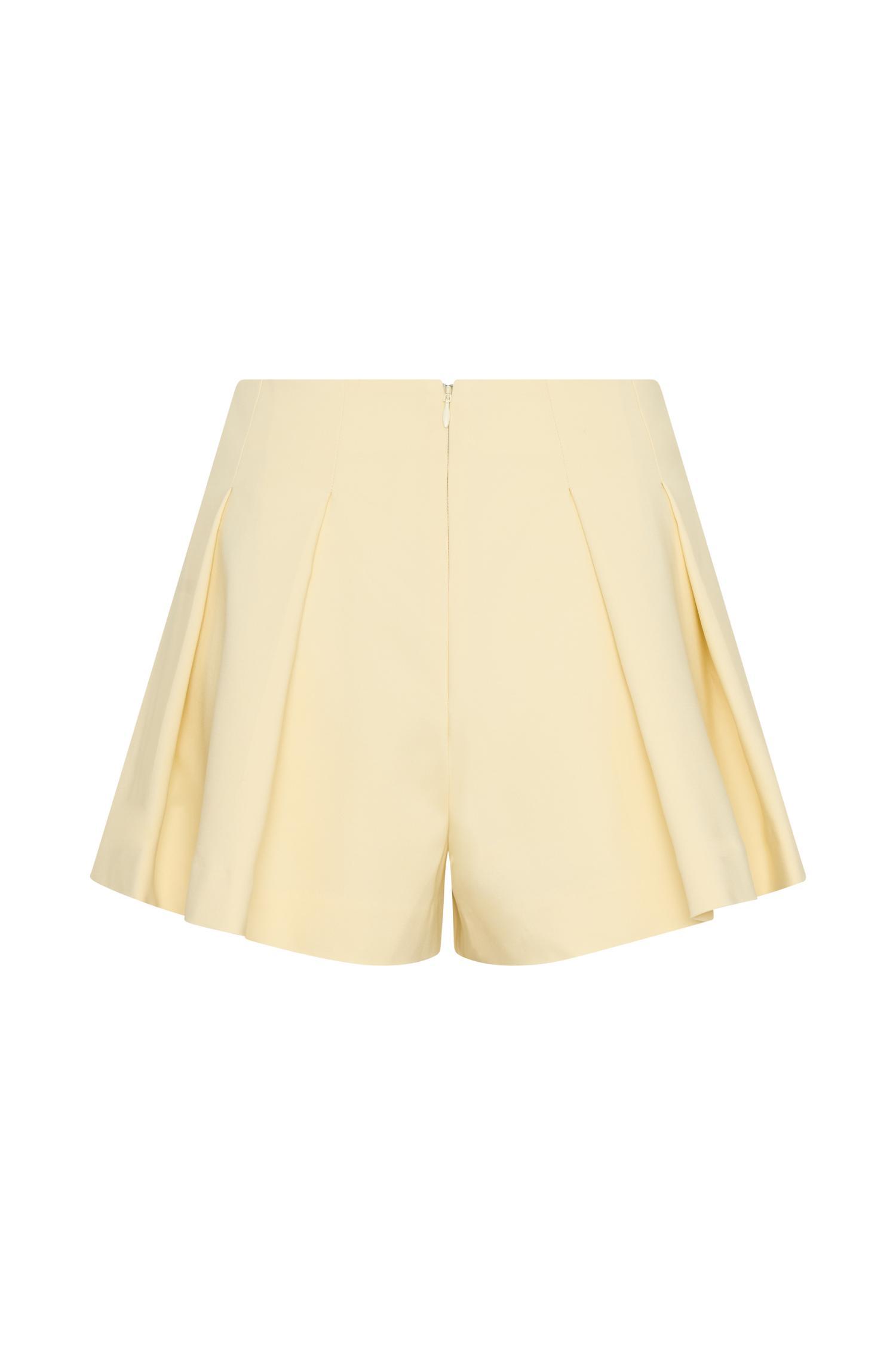Issy Cotton Shorts - Lemon Product Image
