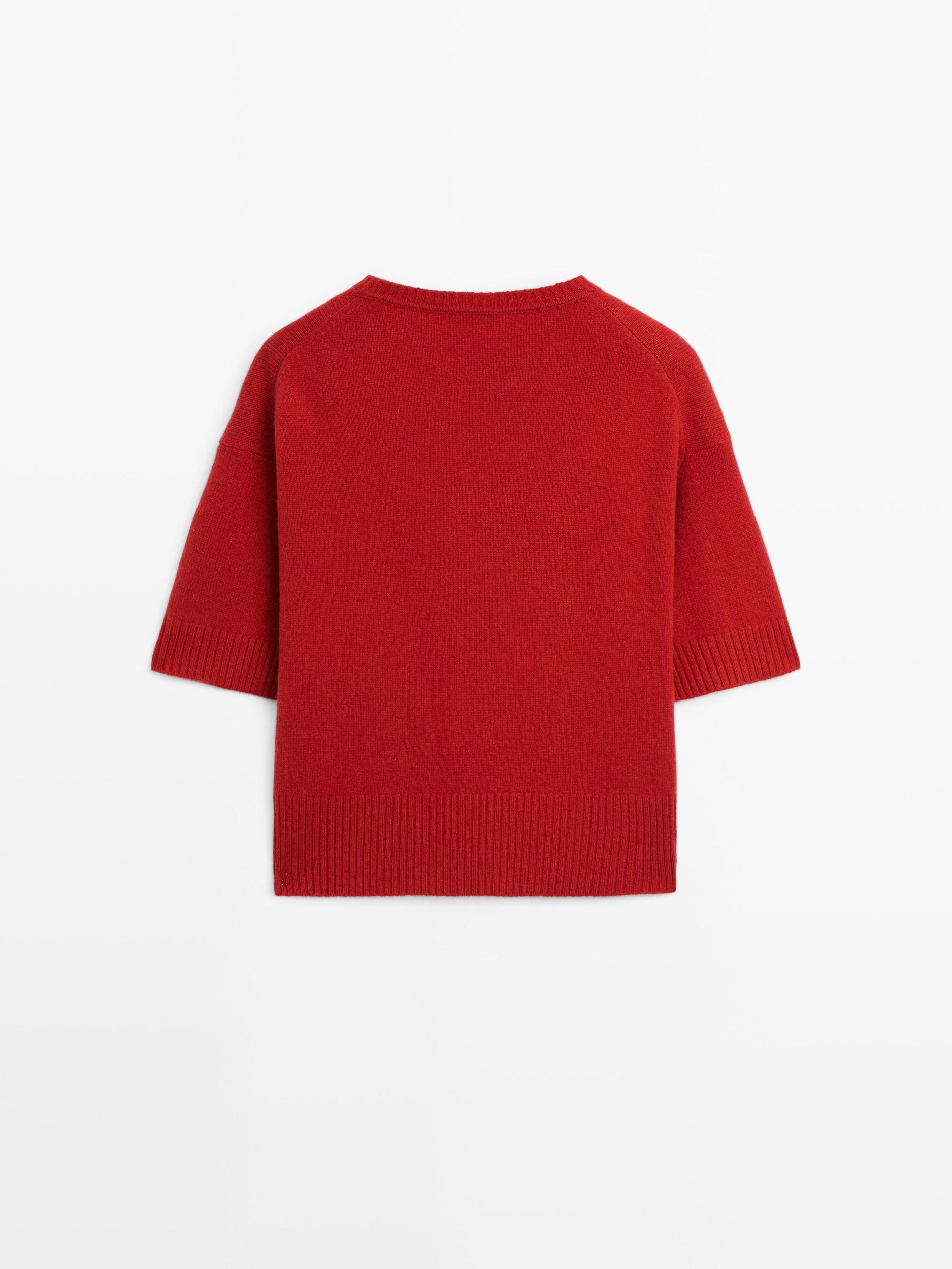 Wool blend crew neck sweater Product Image