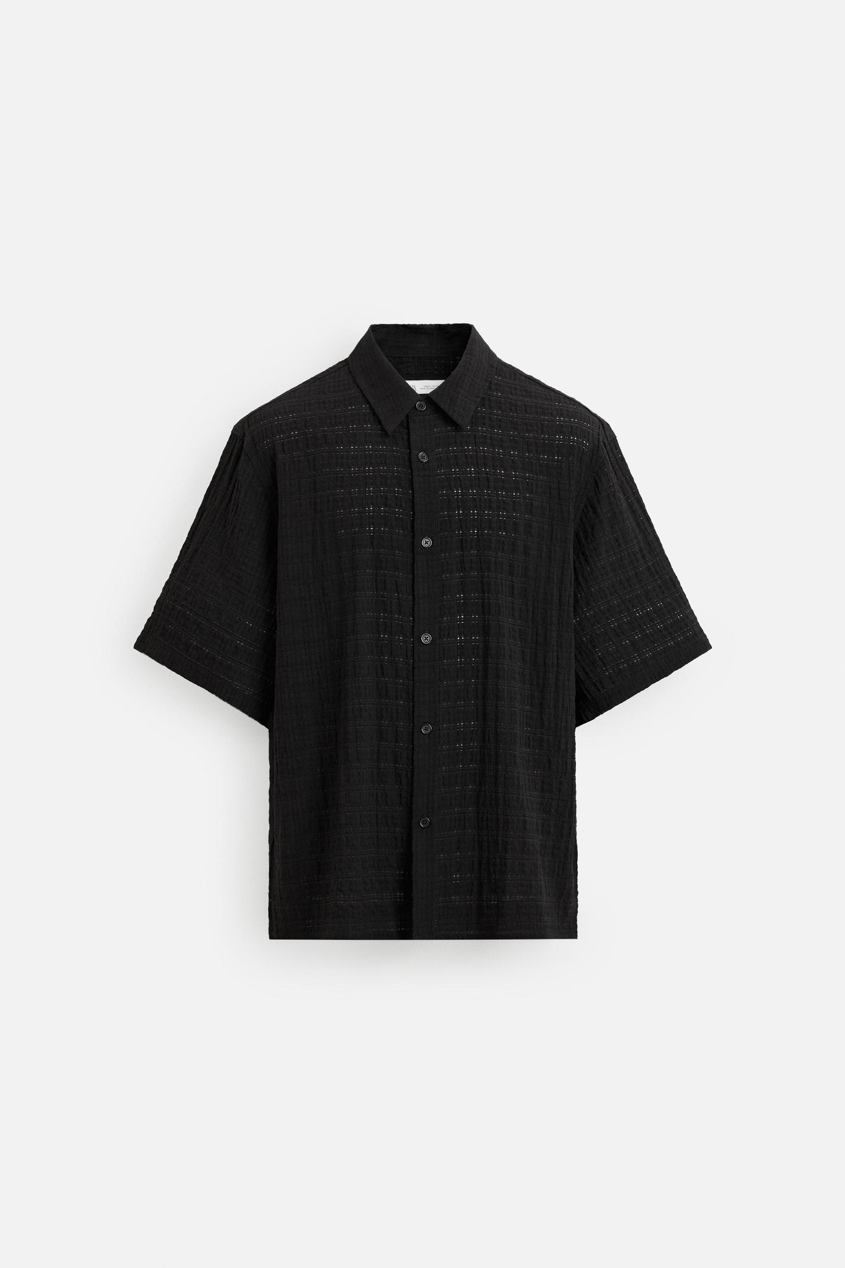 TEXTURED PLAID SHIRT Product Image