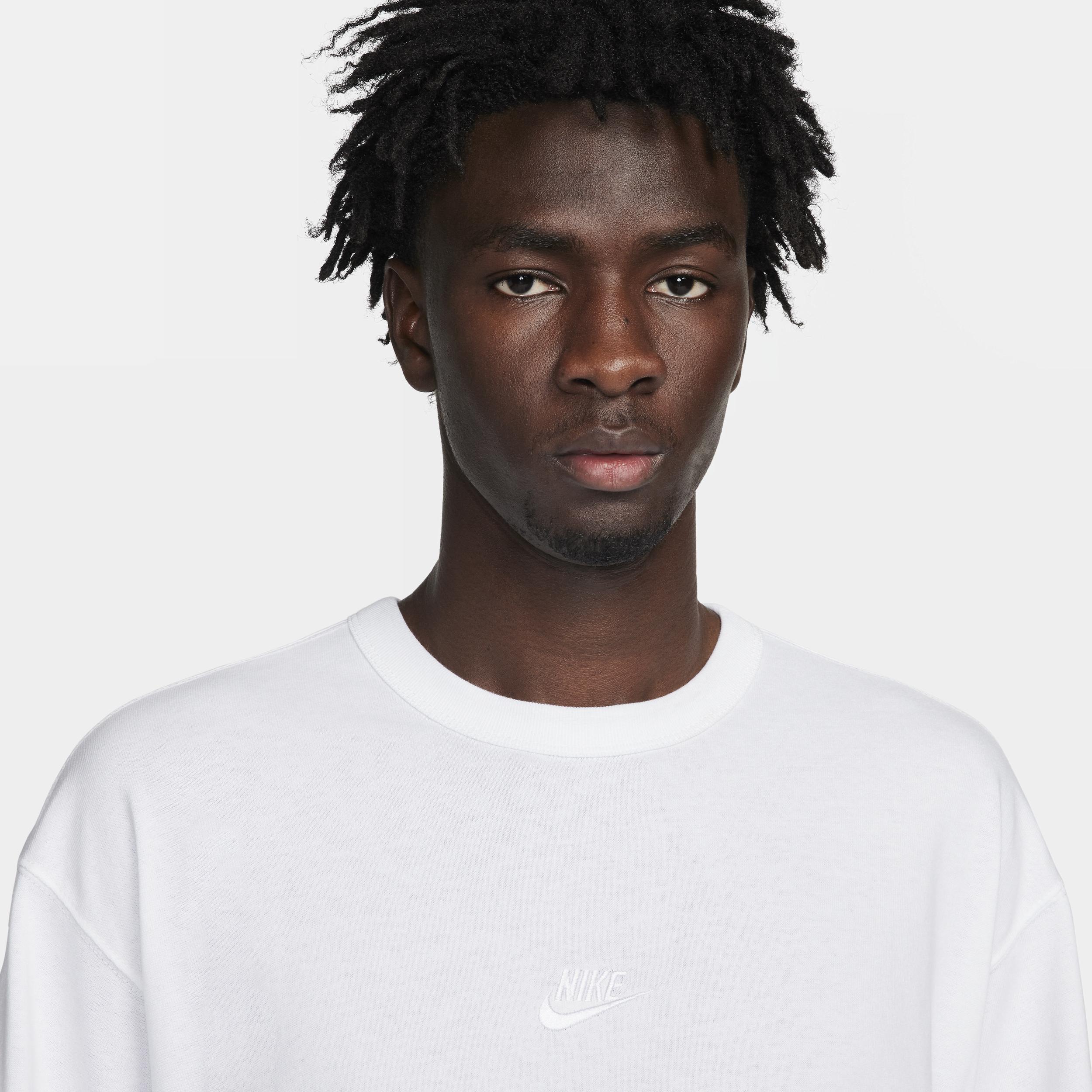 Nike Mens Nike NSW Premium Essentials SUST T-Shirt - Mens White/White Product Image
